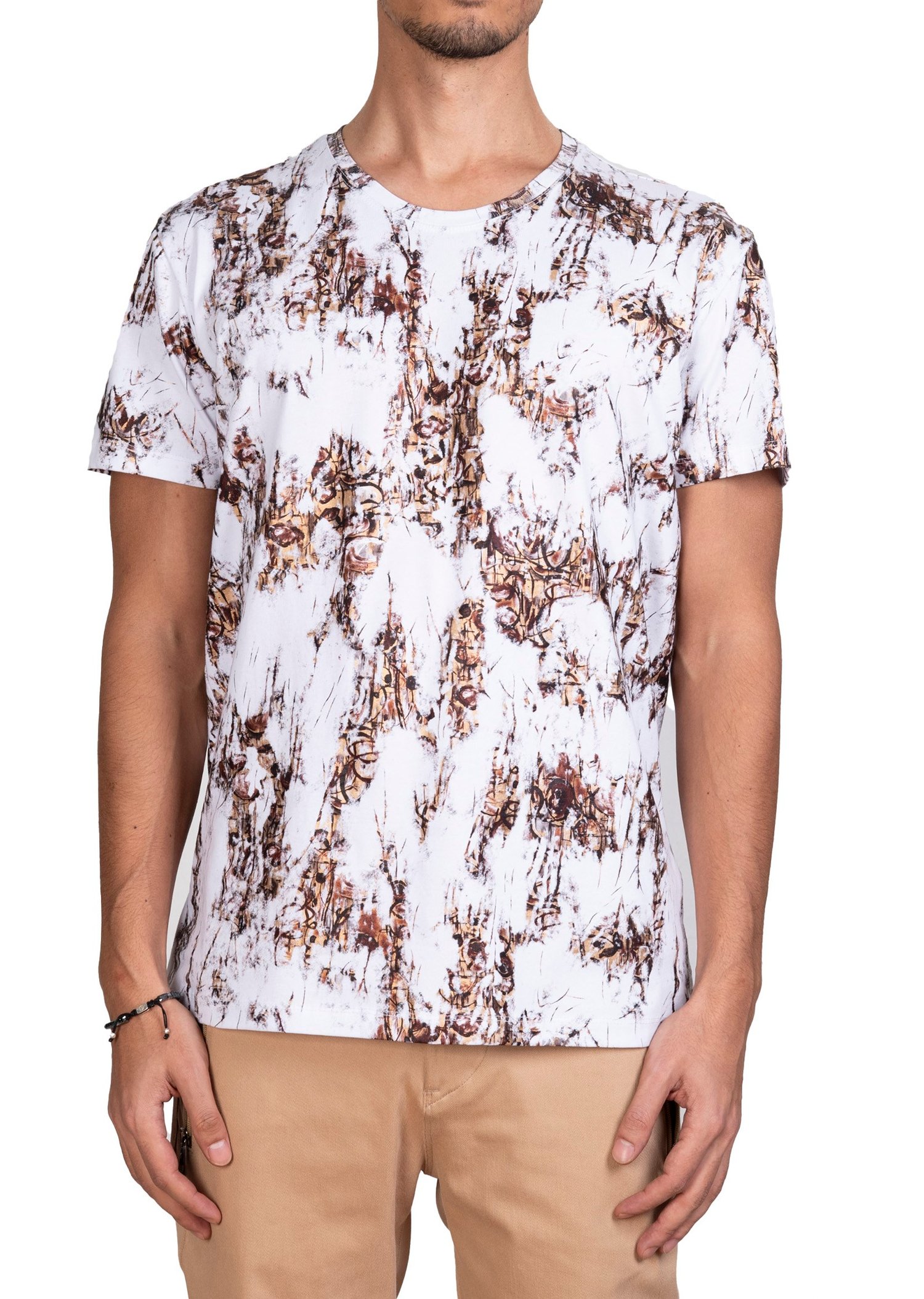 Mondo Karışık Baskılı Beyaz T-Shirt