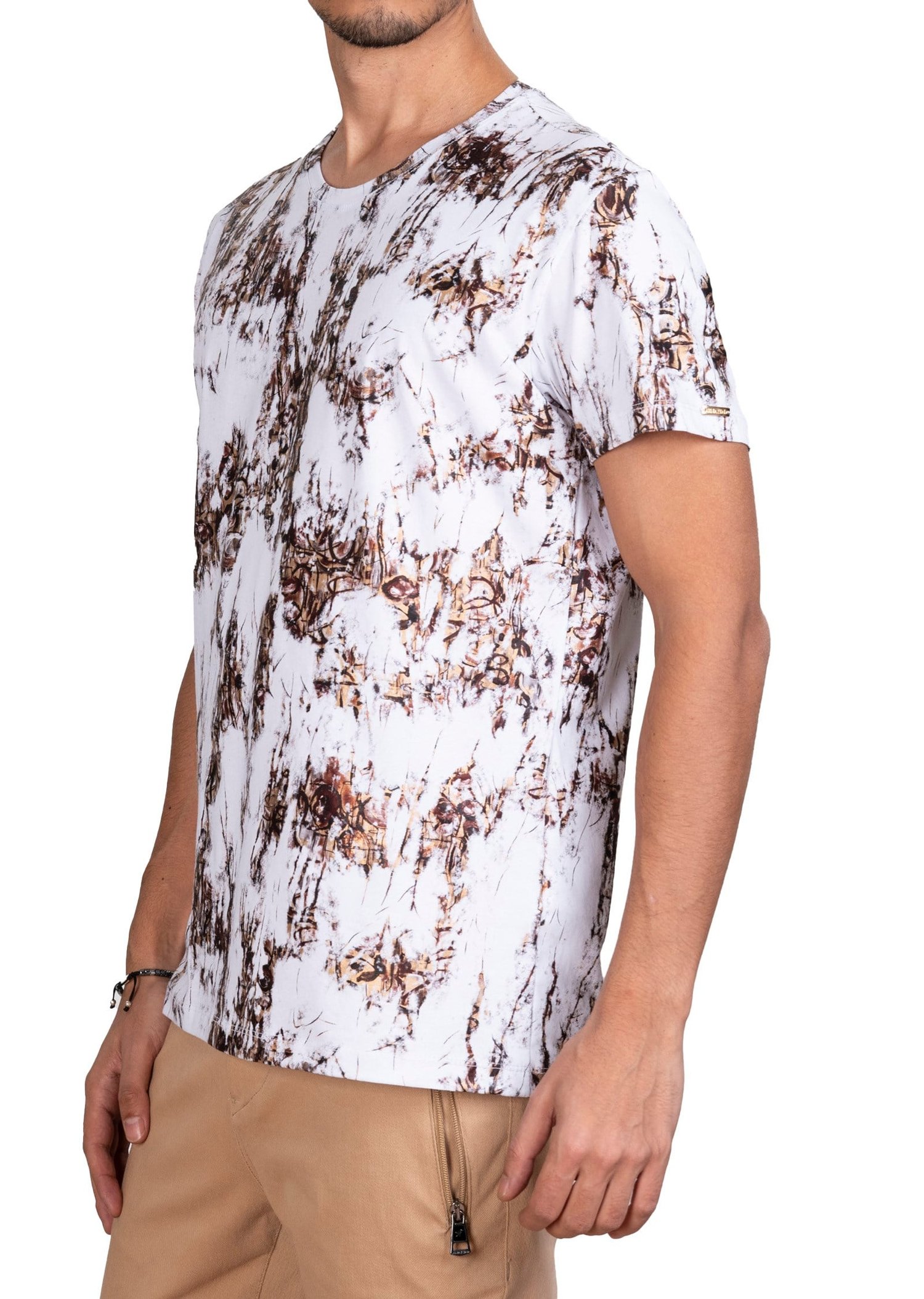 Mondo Karışık Baskılı Beyaz T-Shirt