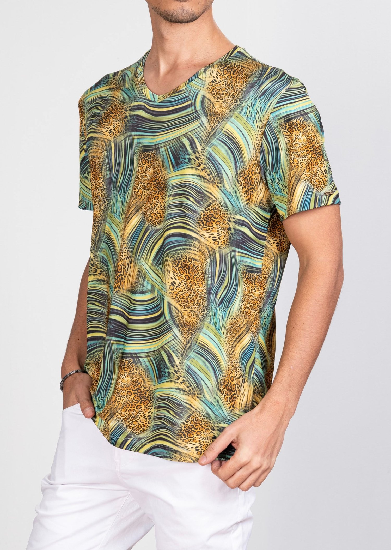 Mondo Karışık Leopar Desenli T-Shirt
