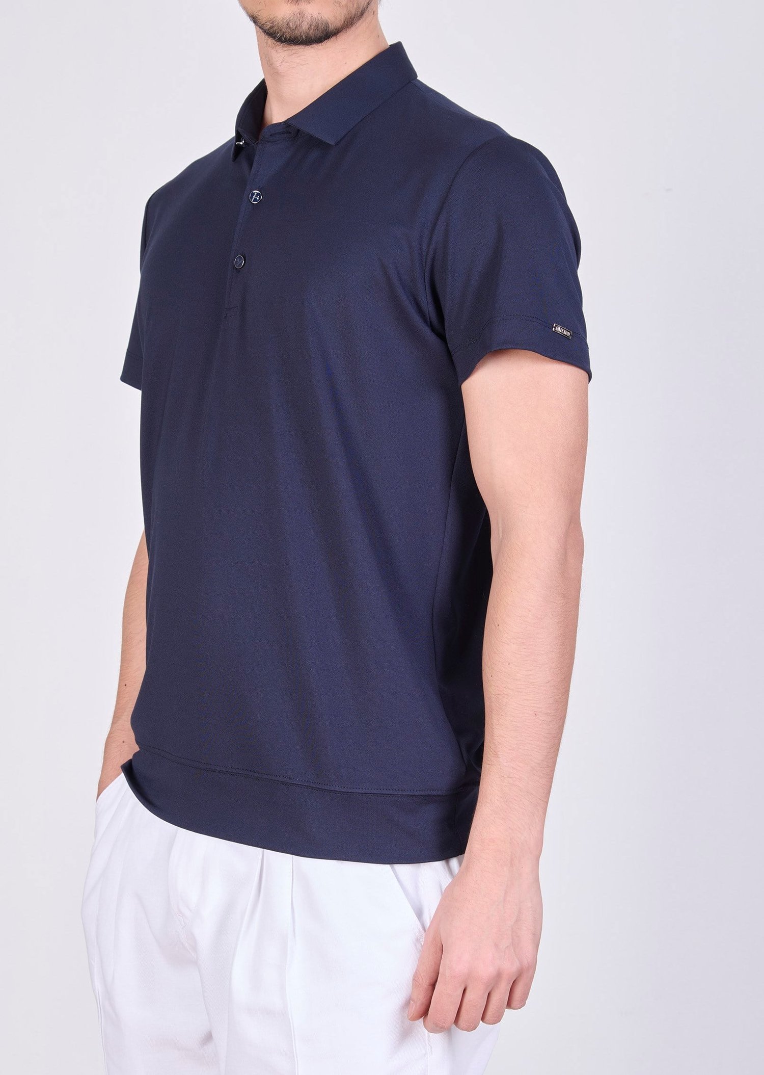 Mondo Lacivert Metal Logo Detaylı Polo Yaka T-Shirt