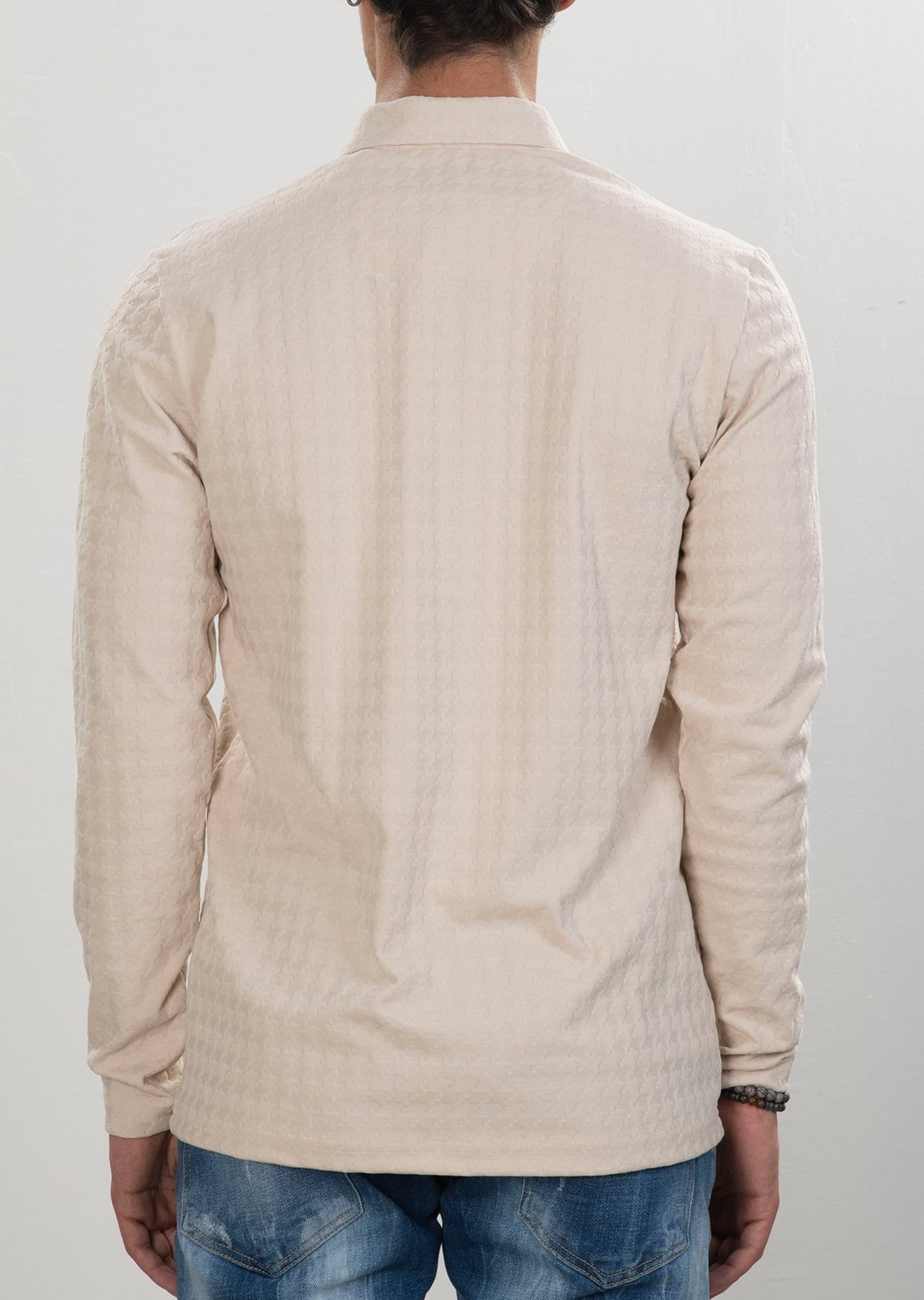 Mondo Logo Nakışlı Jakarlı Polo Yaka Sweatshirt