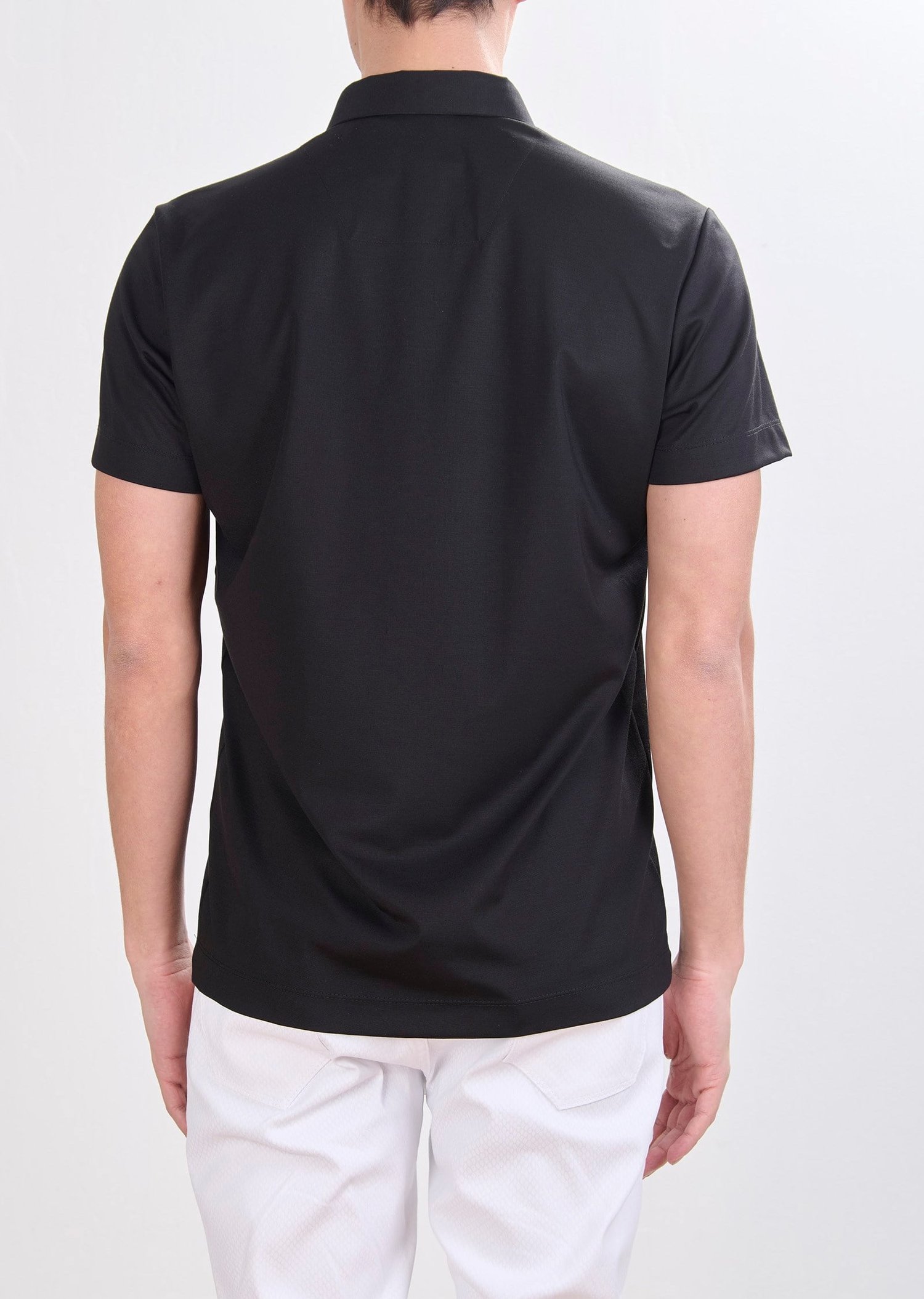 Mondo Metal Logo Detaylı Siyah Polo Yaka T-Shirt