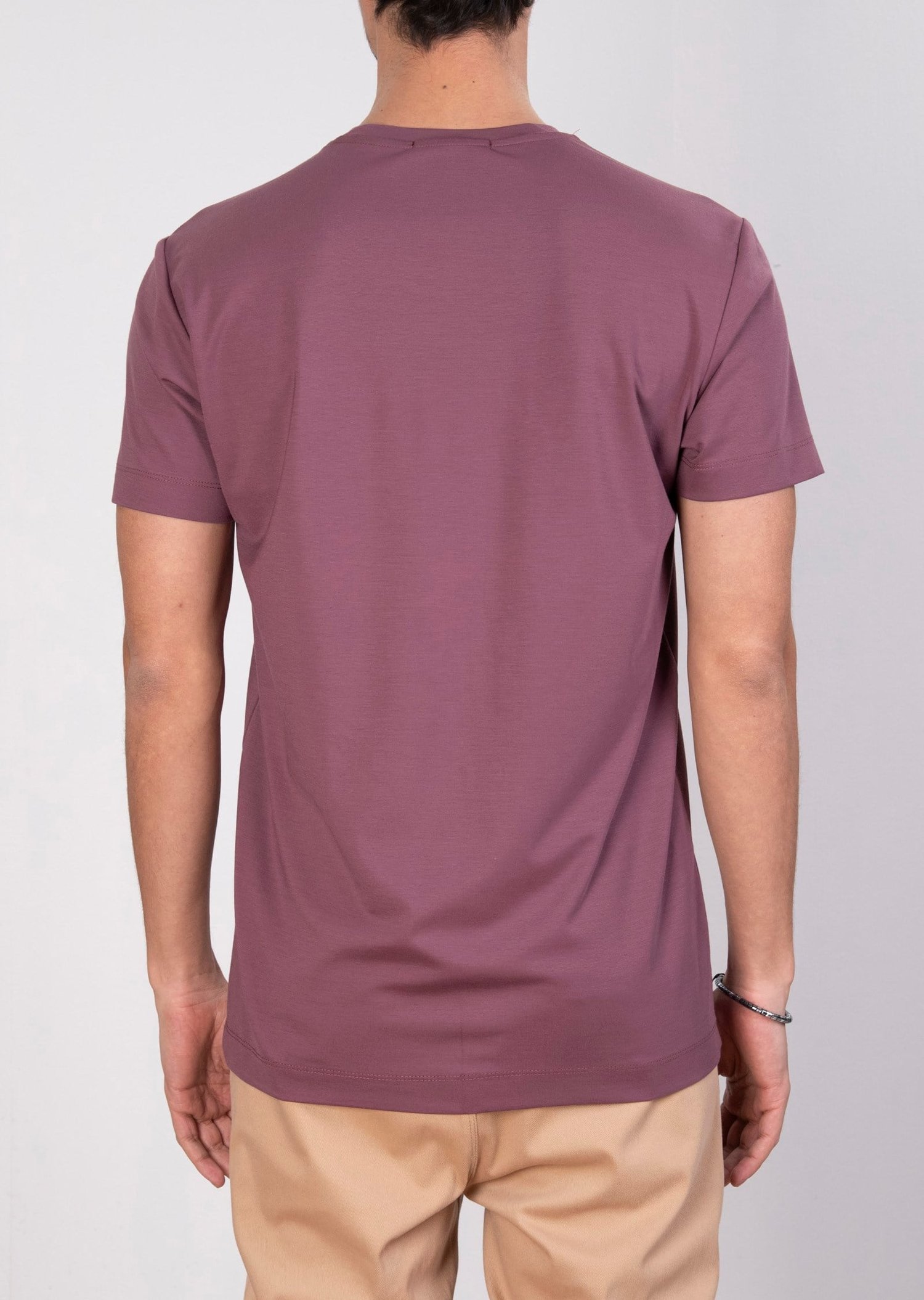 Mondo Pamuklu Gül Kurusu Bisiklet Yaka T-Shirt