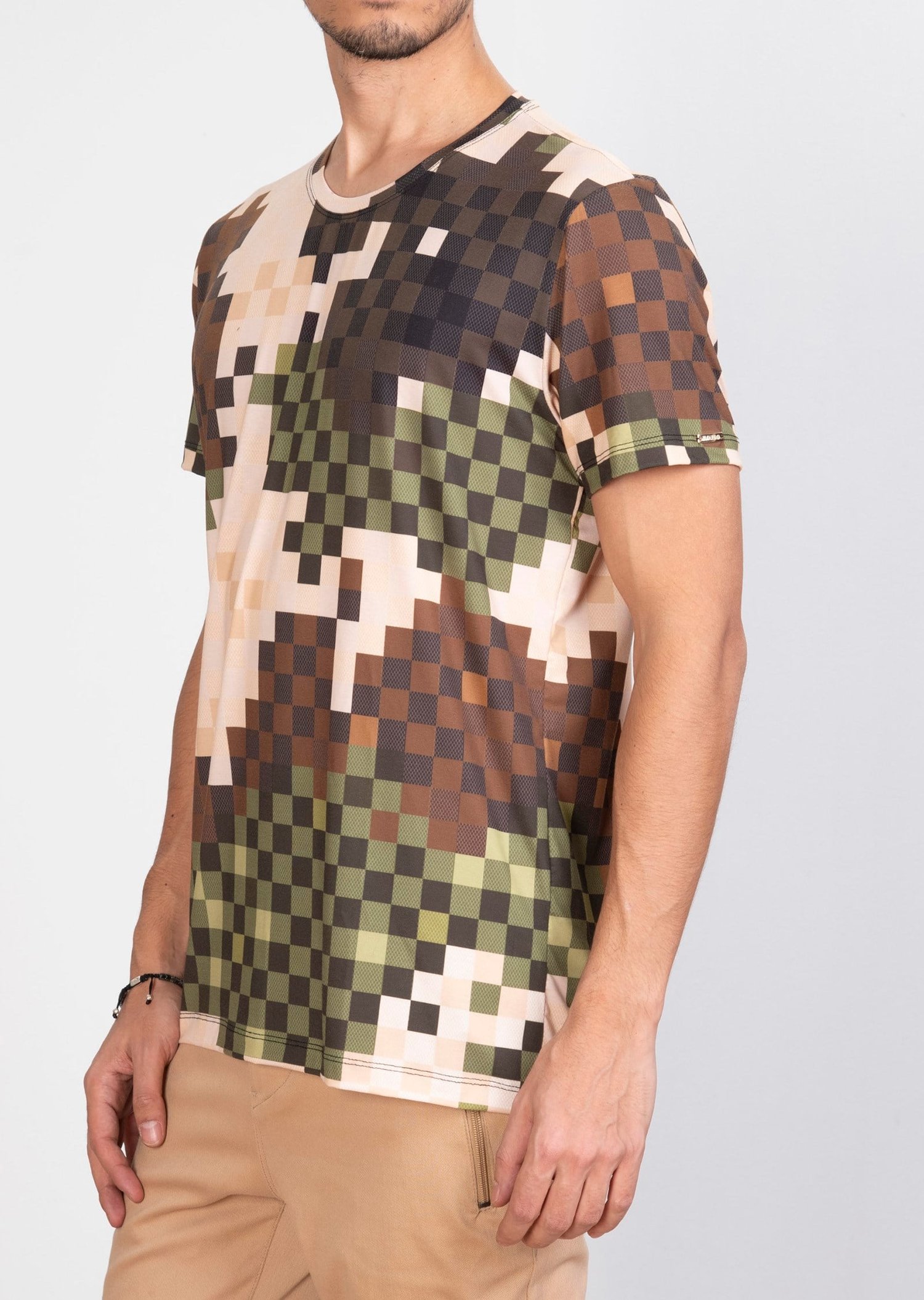Mondo Piksel Kamuflaj Desenli T-Shirt
