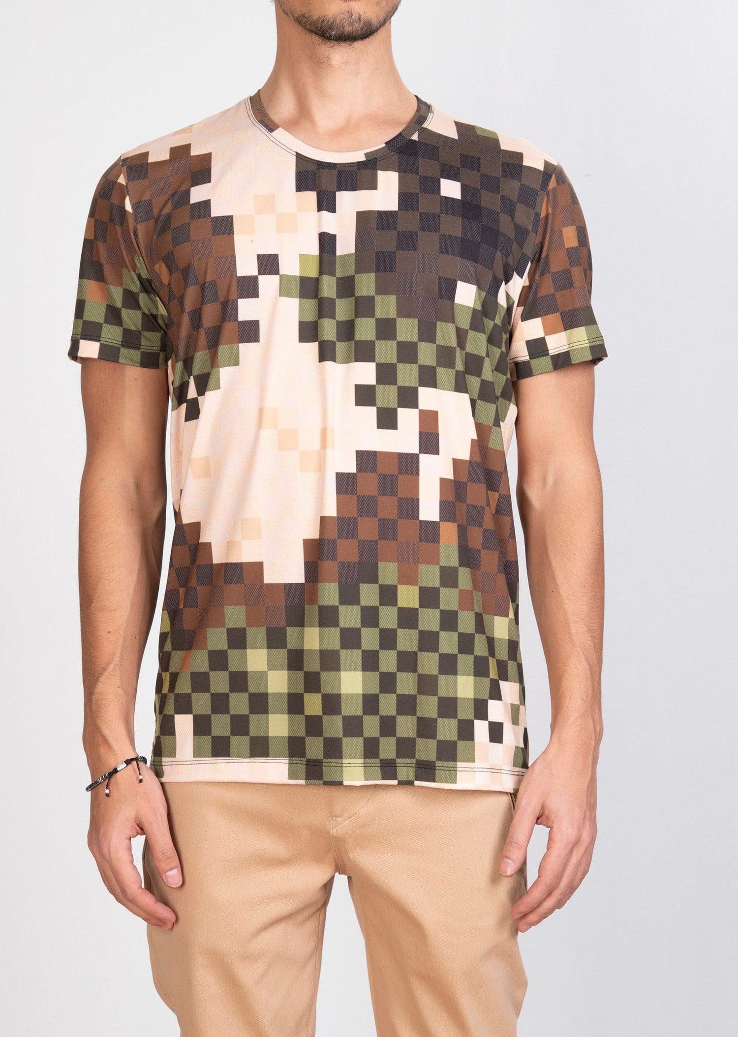 Mondo Piksel Kamuflaj Desenli T-Shirt