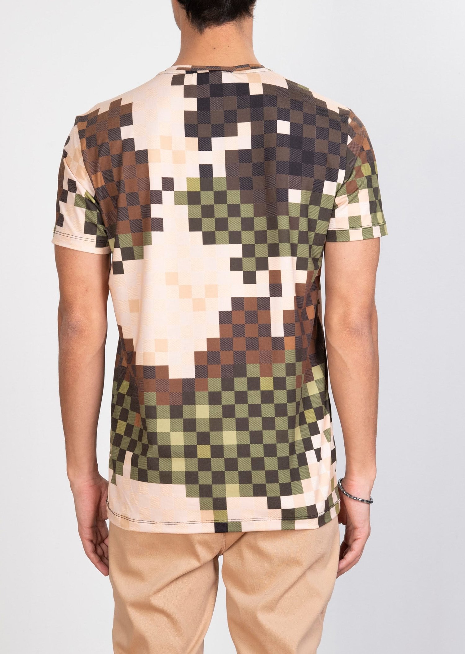Mondo Piksel Kamuflaj Desenli T-Shirt