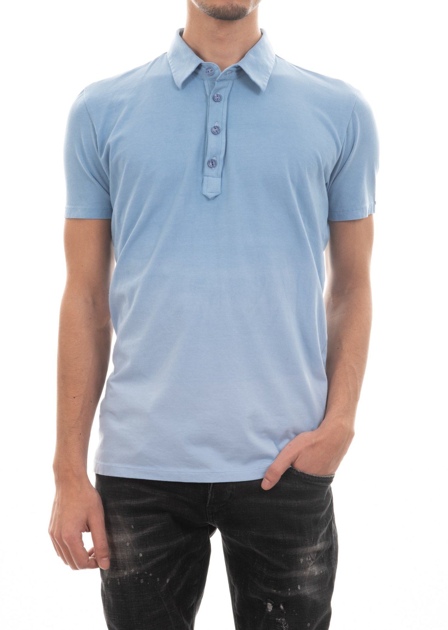 Mondo Polo Yaka Mavi Gradient T-Shirt