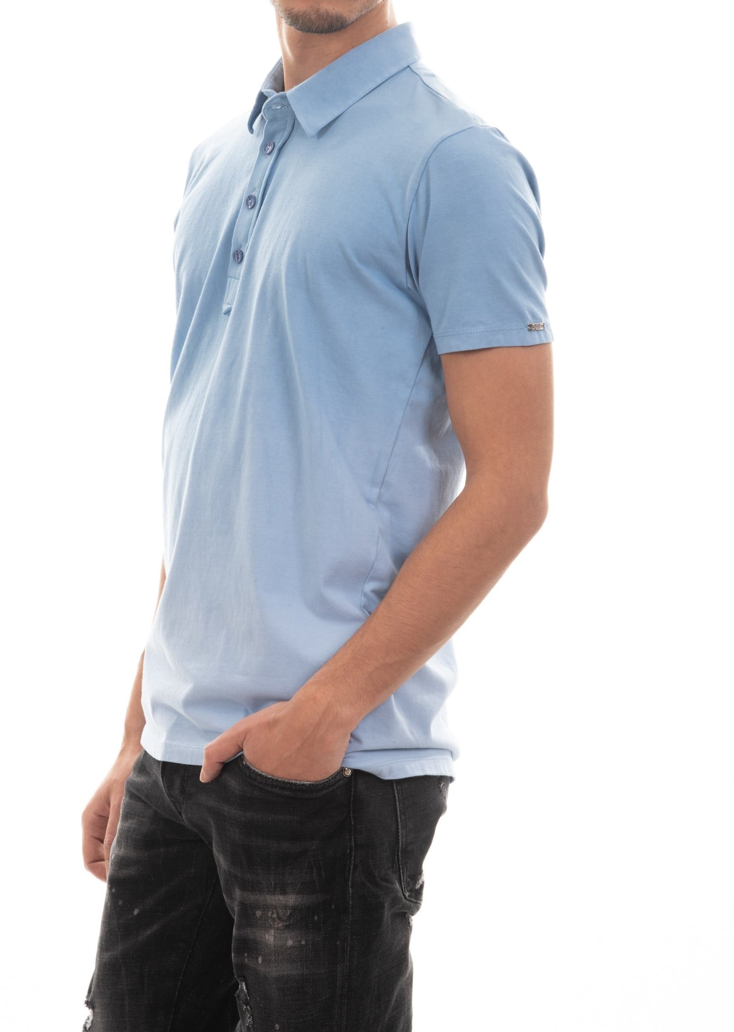 Mondo Polo Yaka Mavi Gradient T-Shirt
