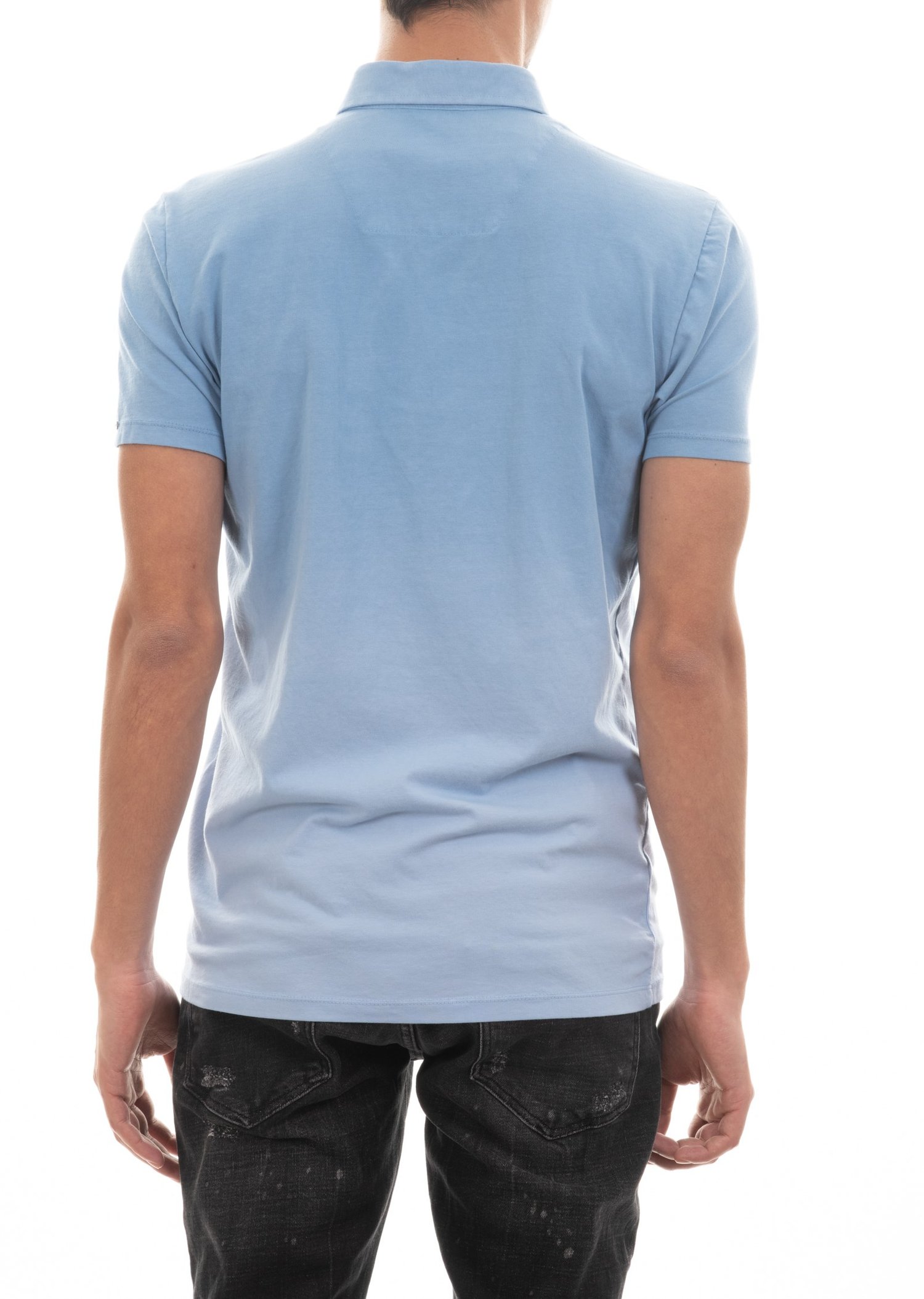 Mondo Polo Yaka Mavi Gradient T-Shirt