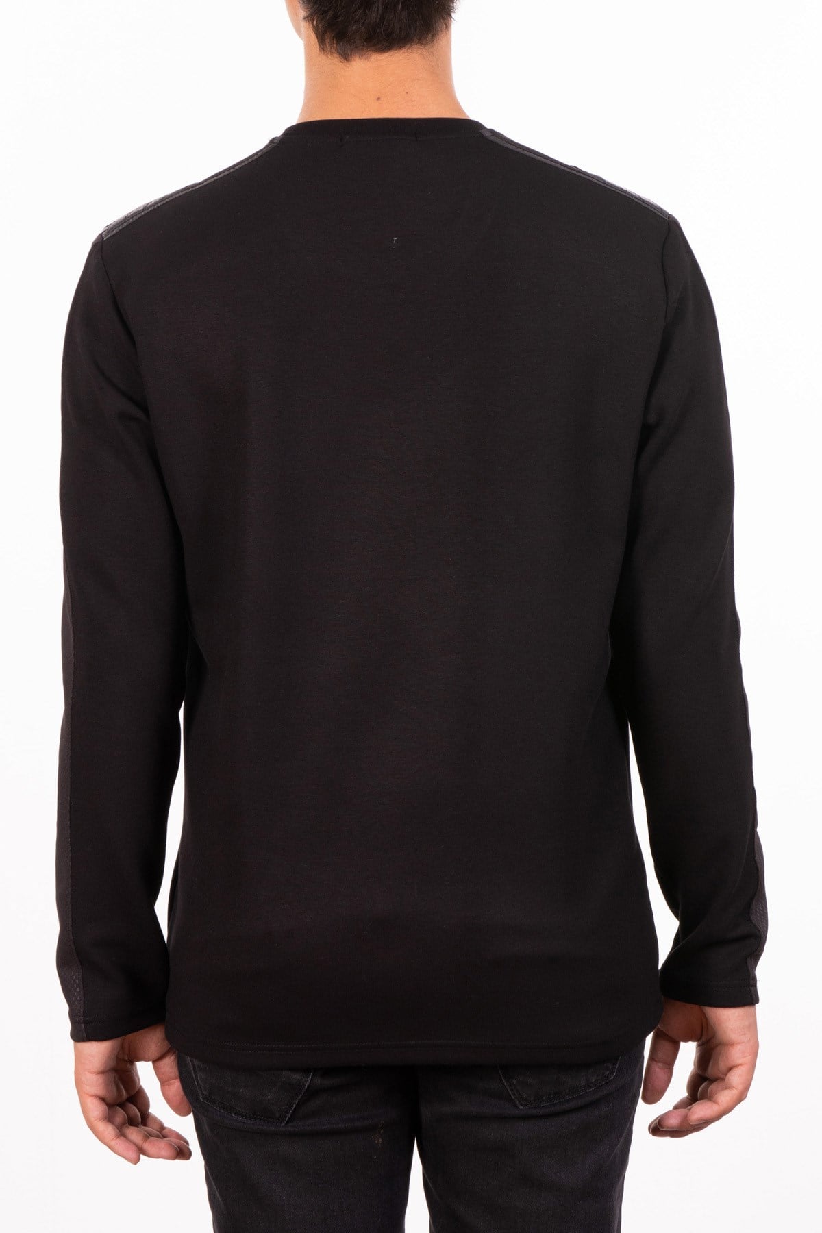 Omuz Ve Kol Şeritli Sweatshirt