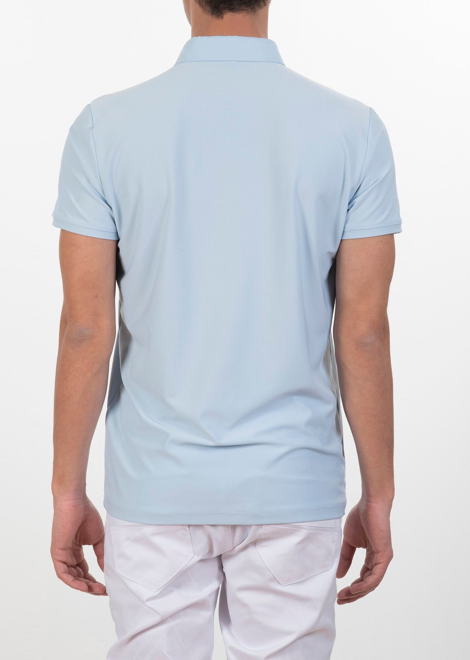 Polo Yaka Logo Nakışlı Basic T-Shirt