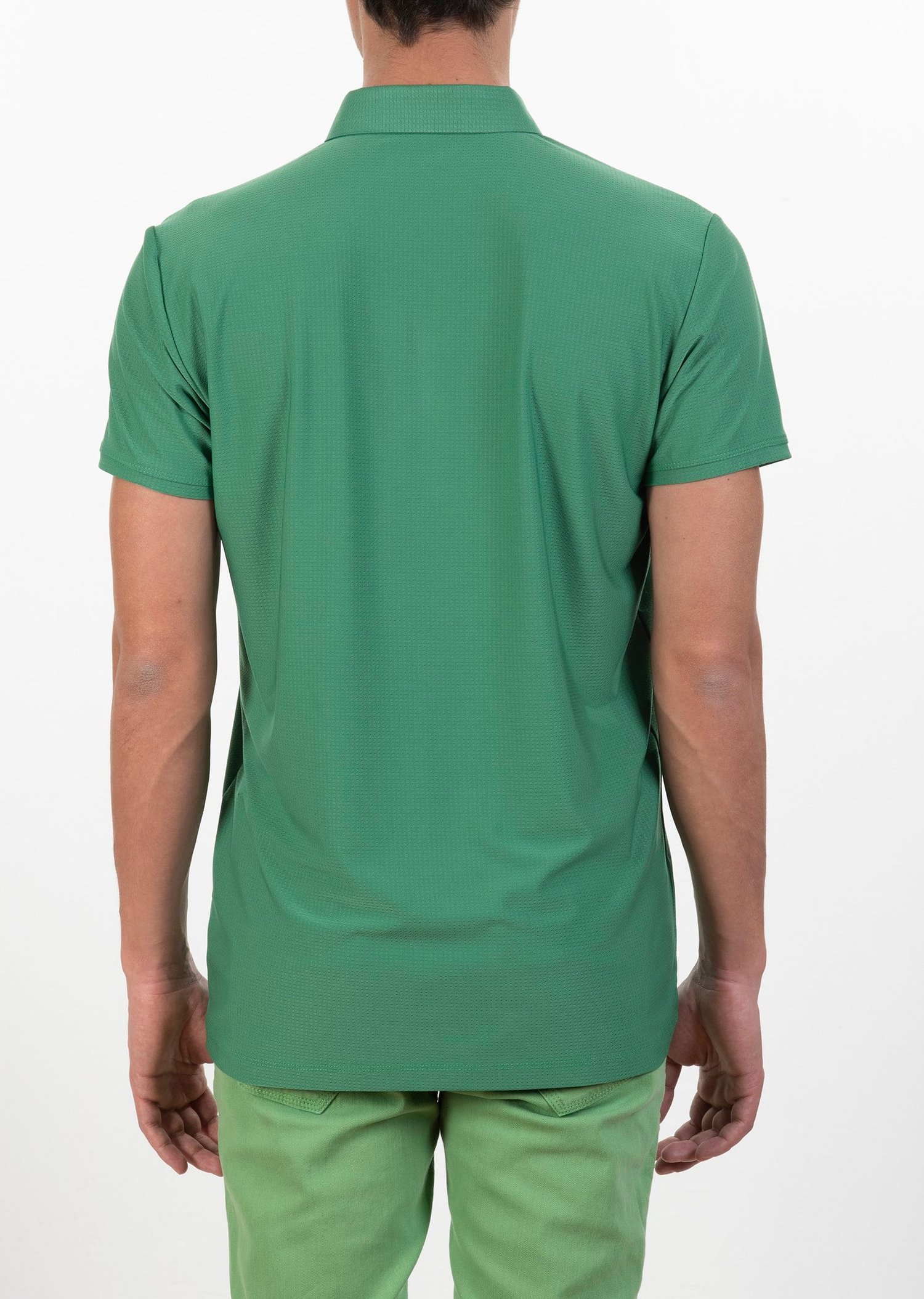 Polo Yaka Logo Nakışlı Basic T-Shirt