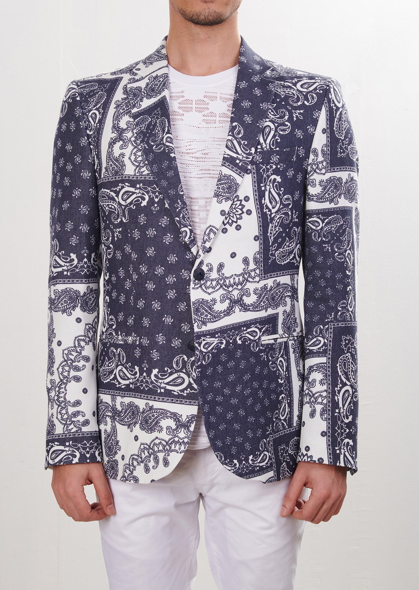 Şal Desenli Blazer Ceket