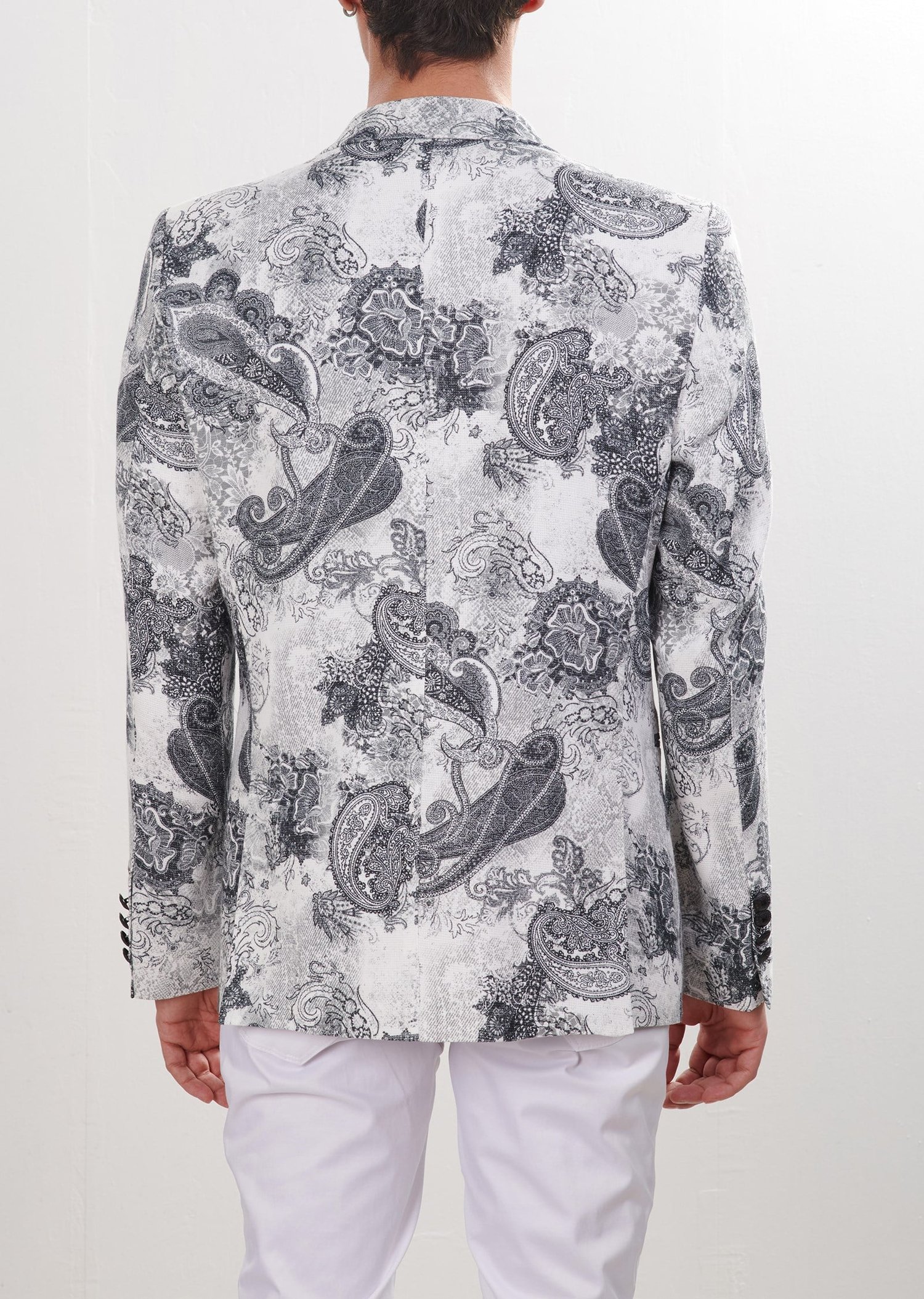 Şal Desenli Blazer Ceket