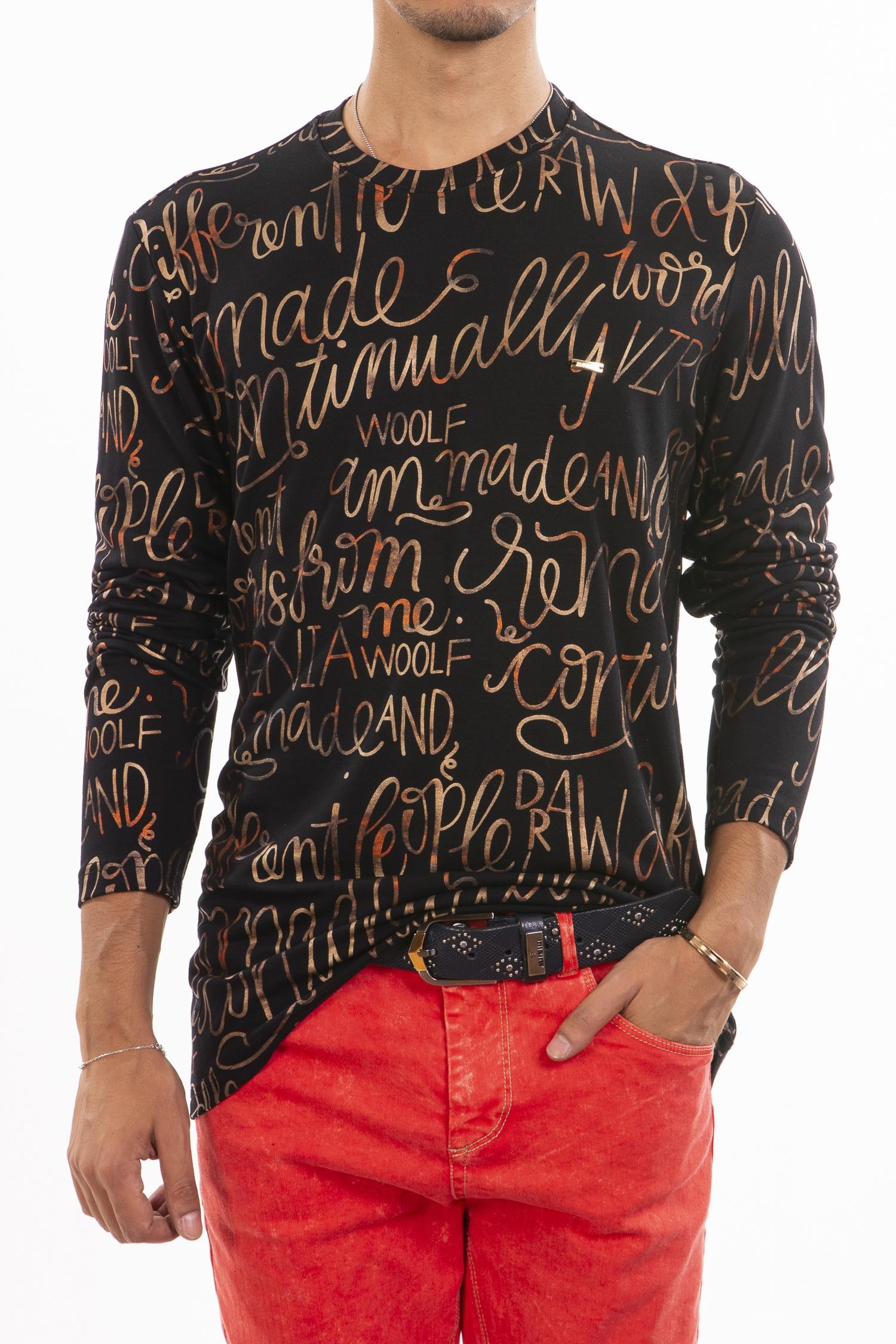 Siyah Yazılı Sweatshirt