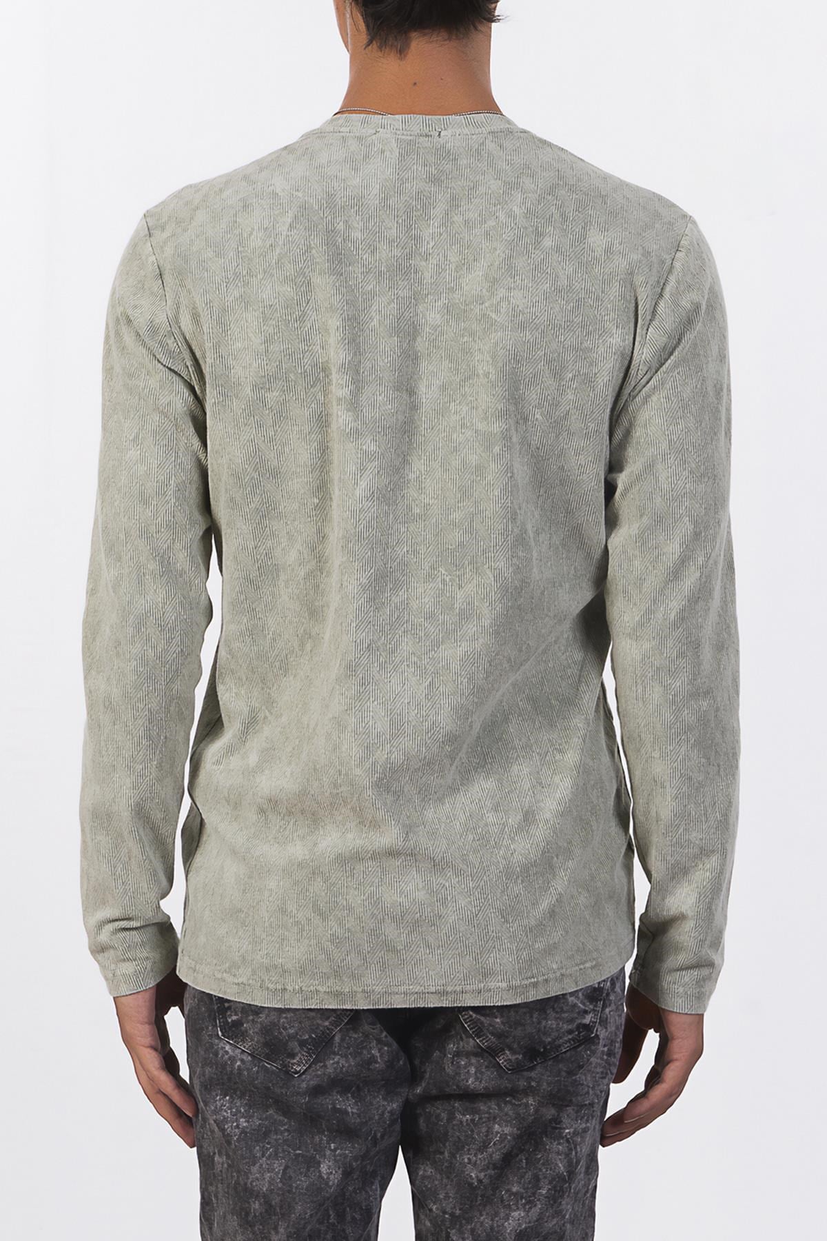 Yeşil Desenli Sweatshirt