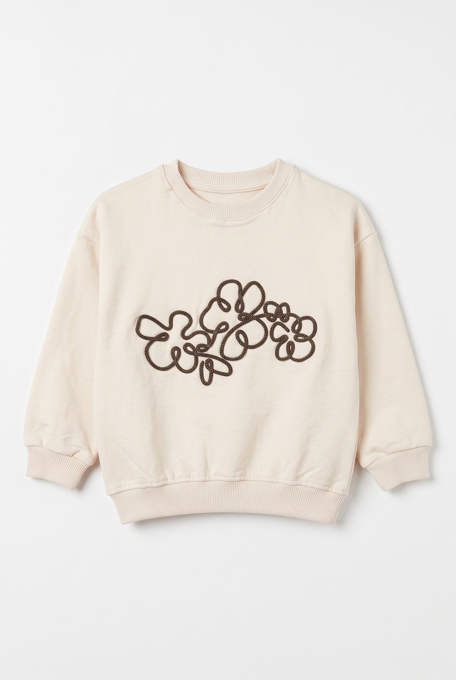 4-8 Yaş Kız Çocuk Sweatshirt Bej