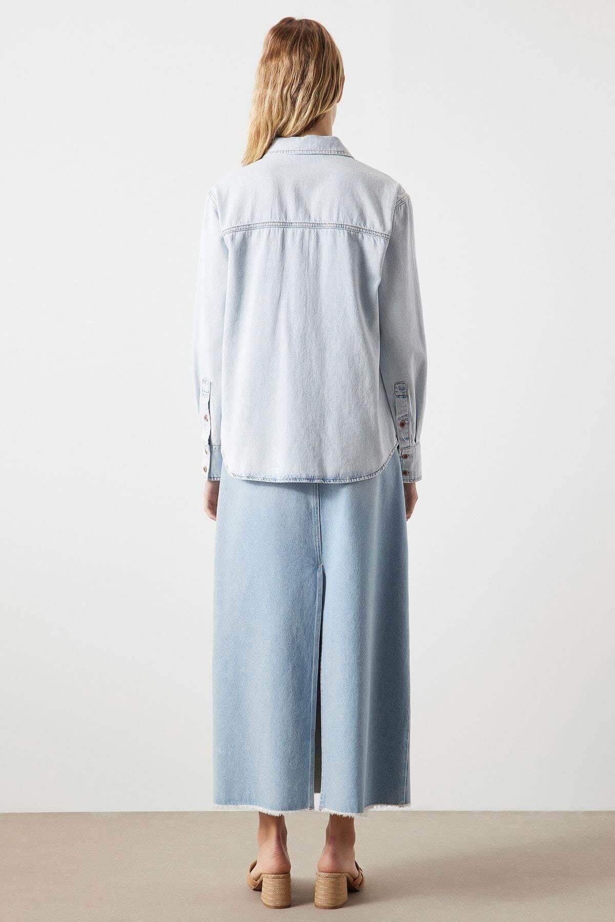 IPEKYOL ACIK INDIGO 25336 / GOMLEK