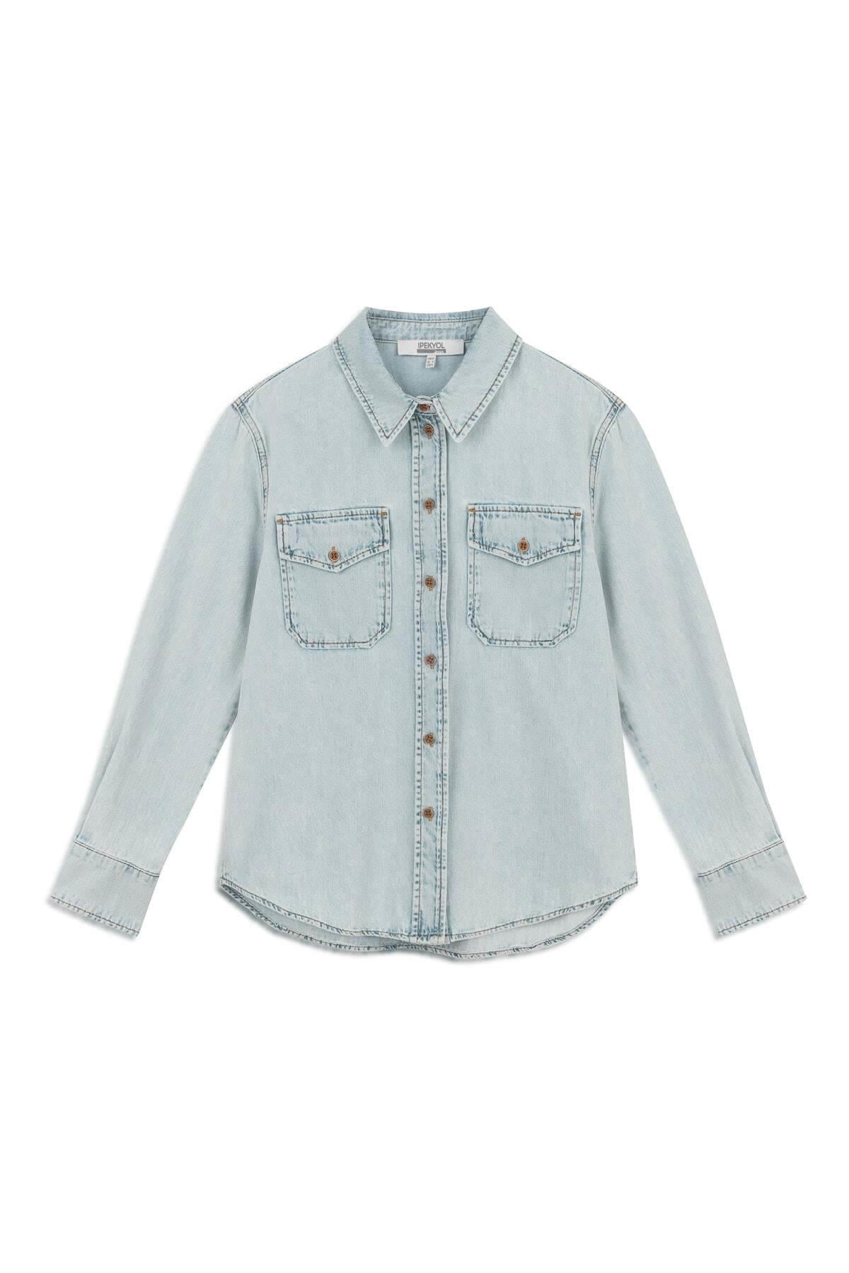 IPEKYOL ACIK INDIGO 25336 / GOMLEK