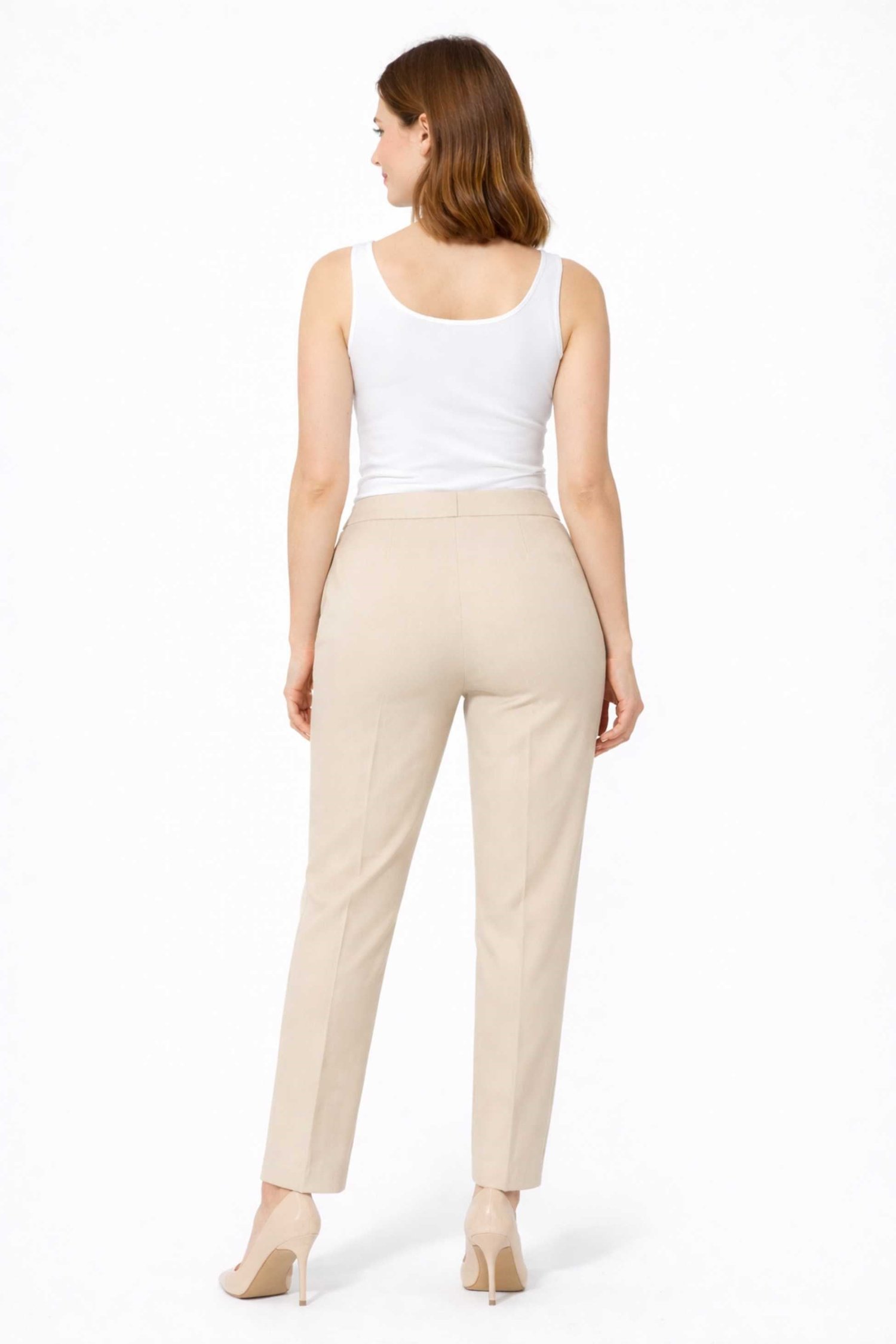 IPEKYOL Bej Cigarette Fit Pantolon 