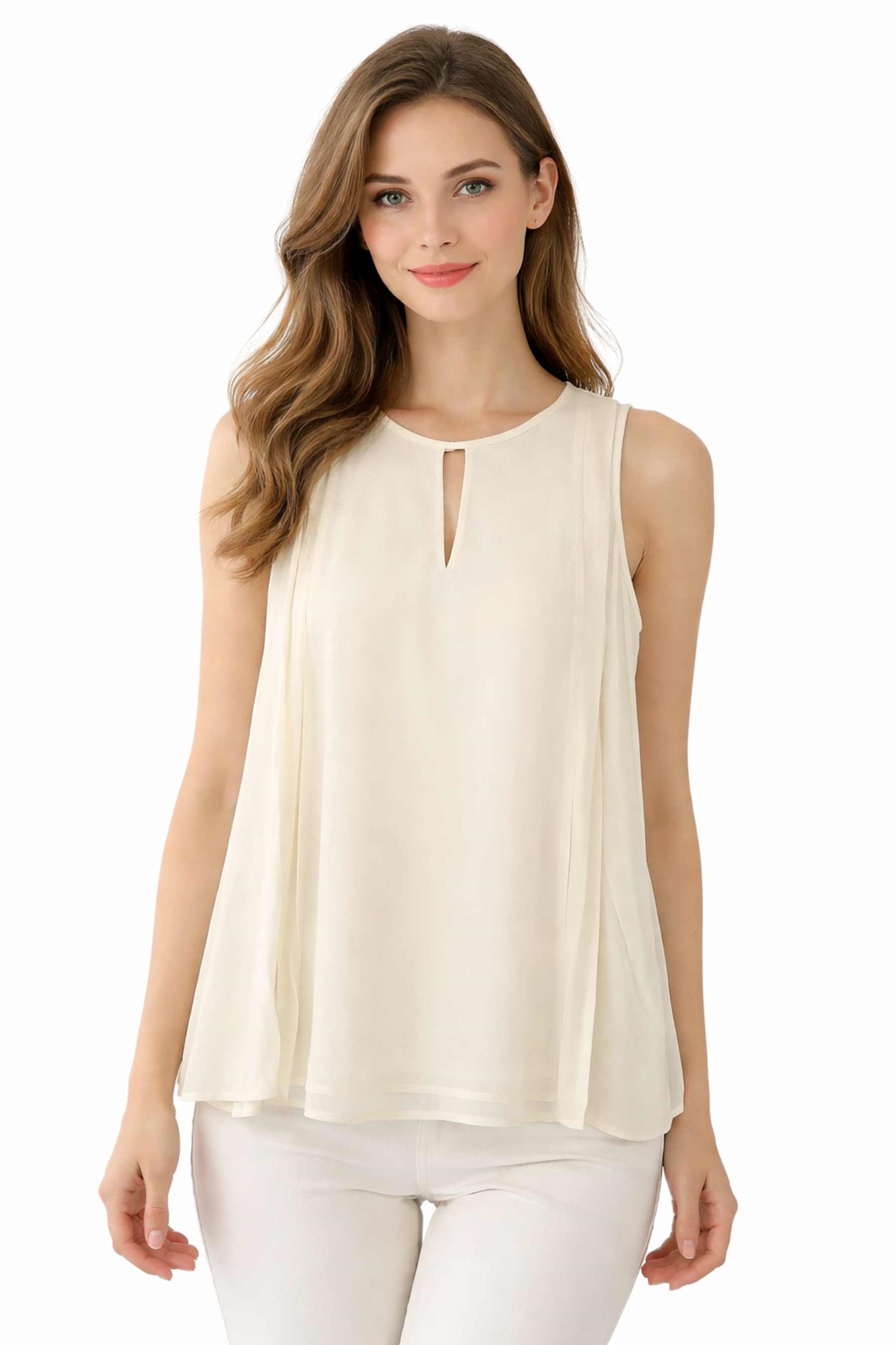 IPEKYOL Ekru Cutout Detaylı Bluz