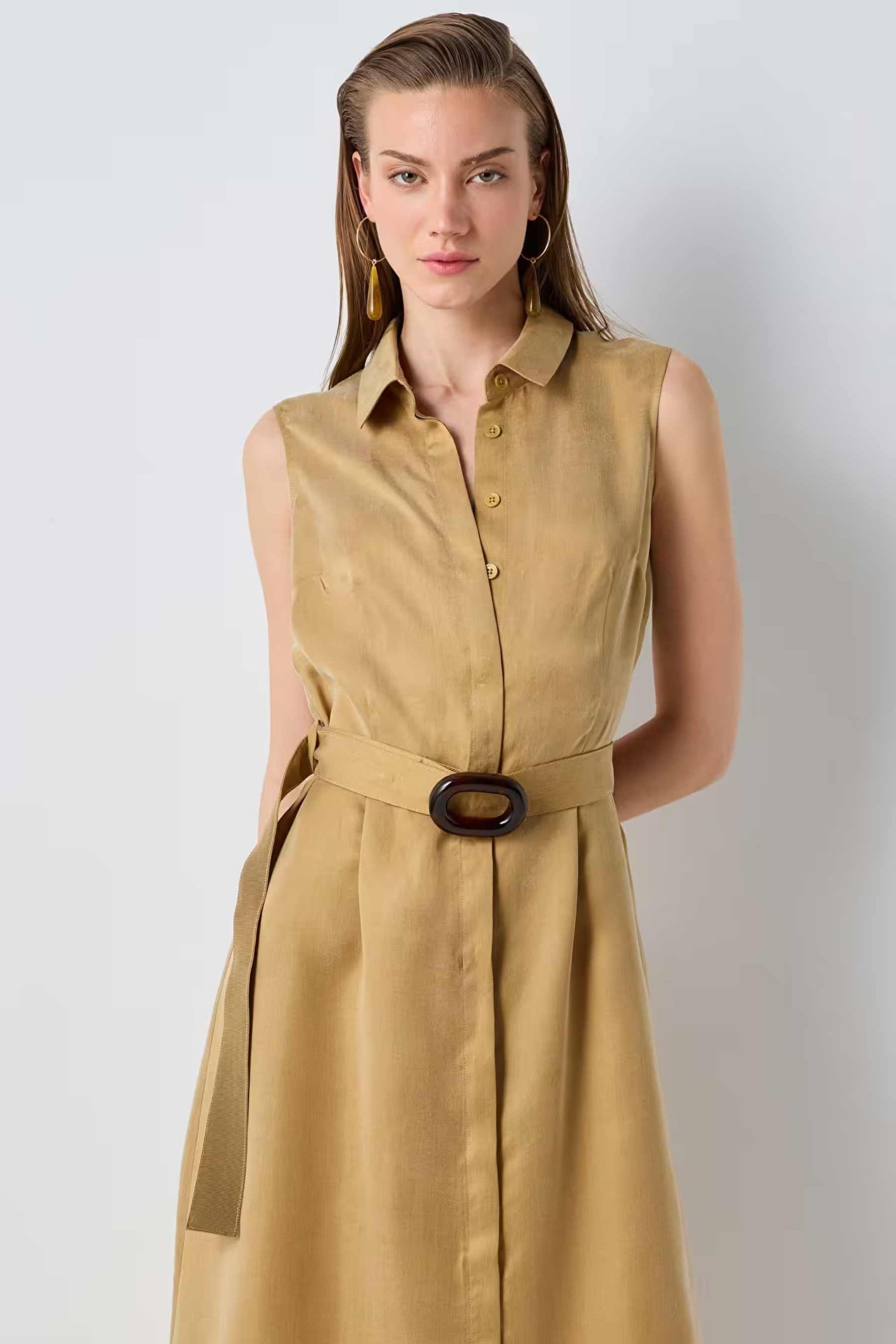 IPEKYOL KOYU NATUREL 02416 / ELBISE