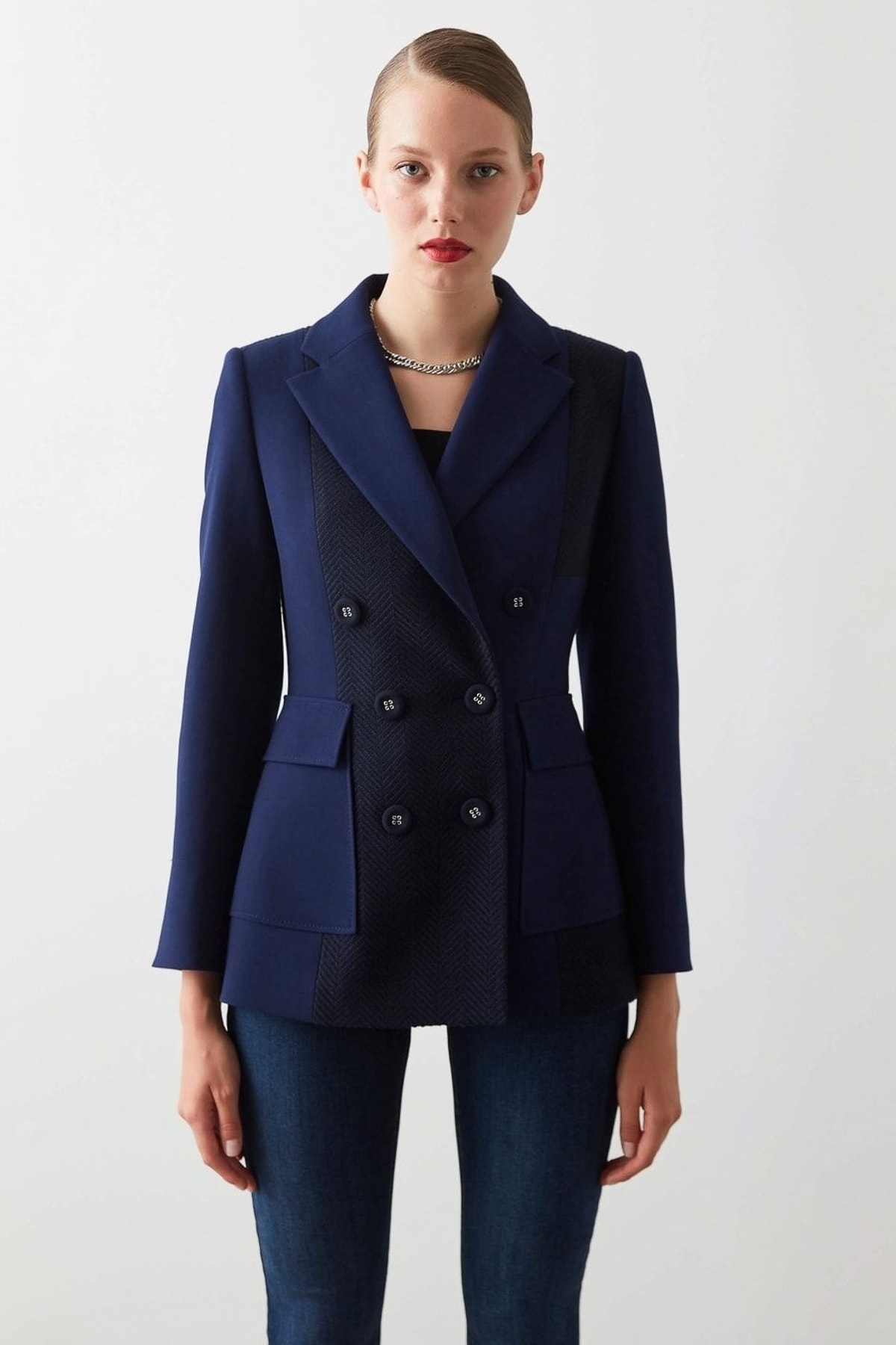 IPEKYOL Lacivert Blazer Ceket