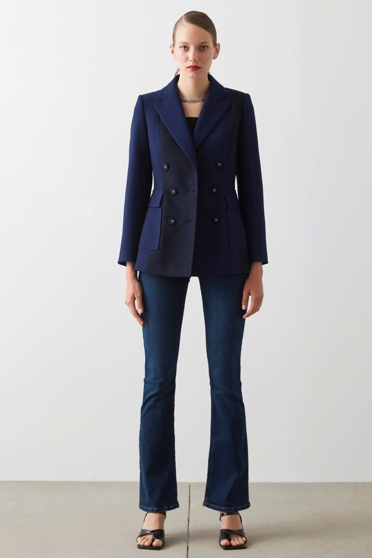 IPEKYOL Lacivert Blazer Ceket