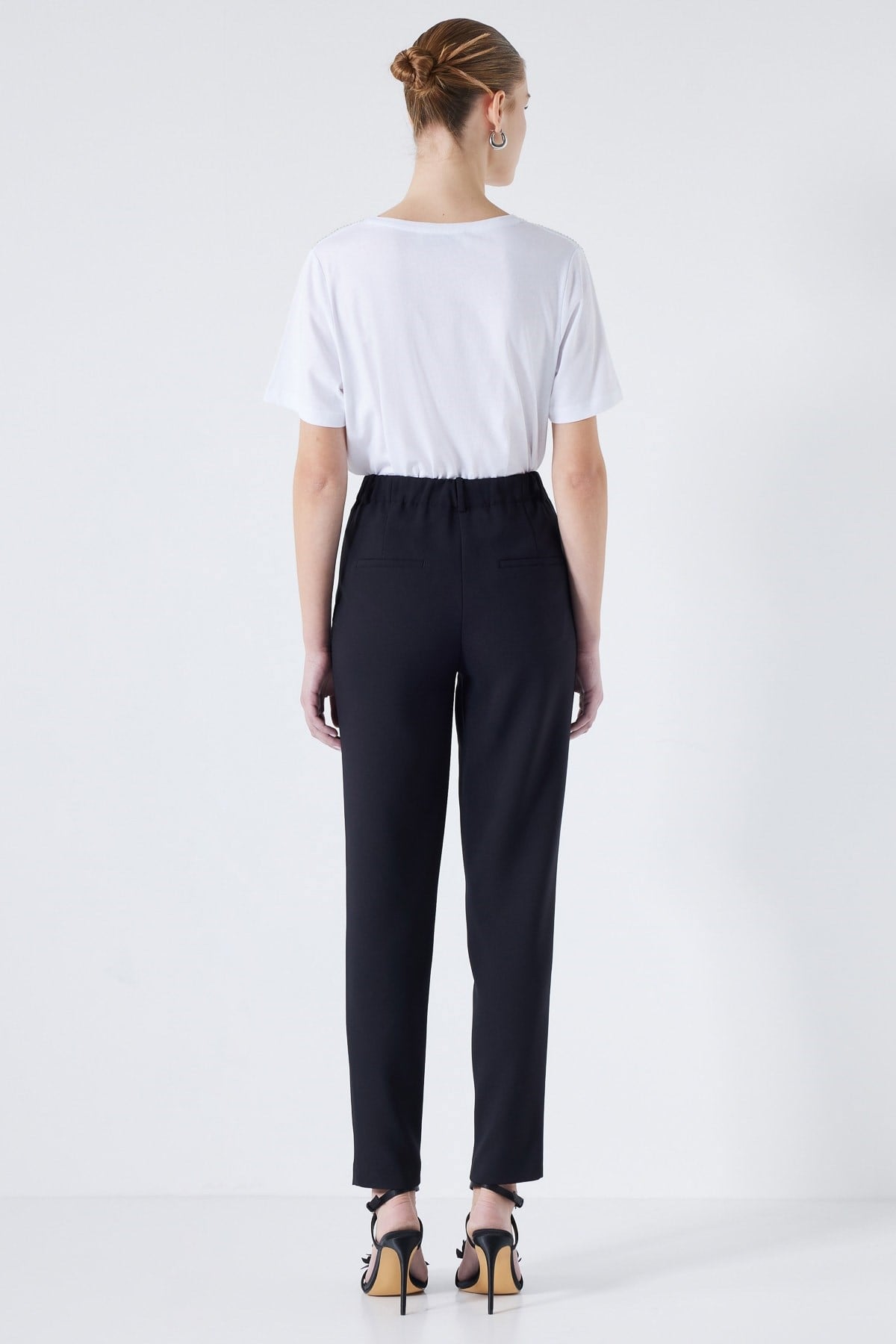 IPEKYOL Siyah Skinny Fit Pantolon 