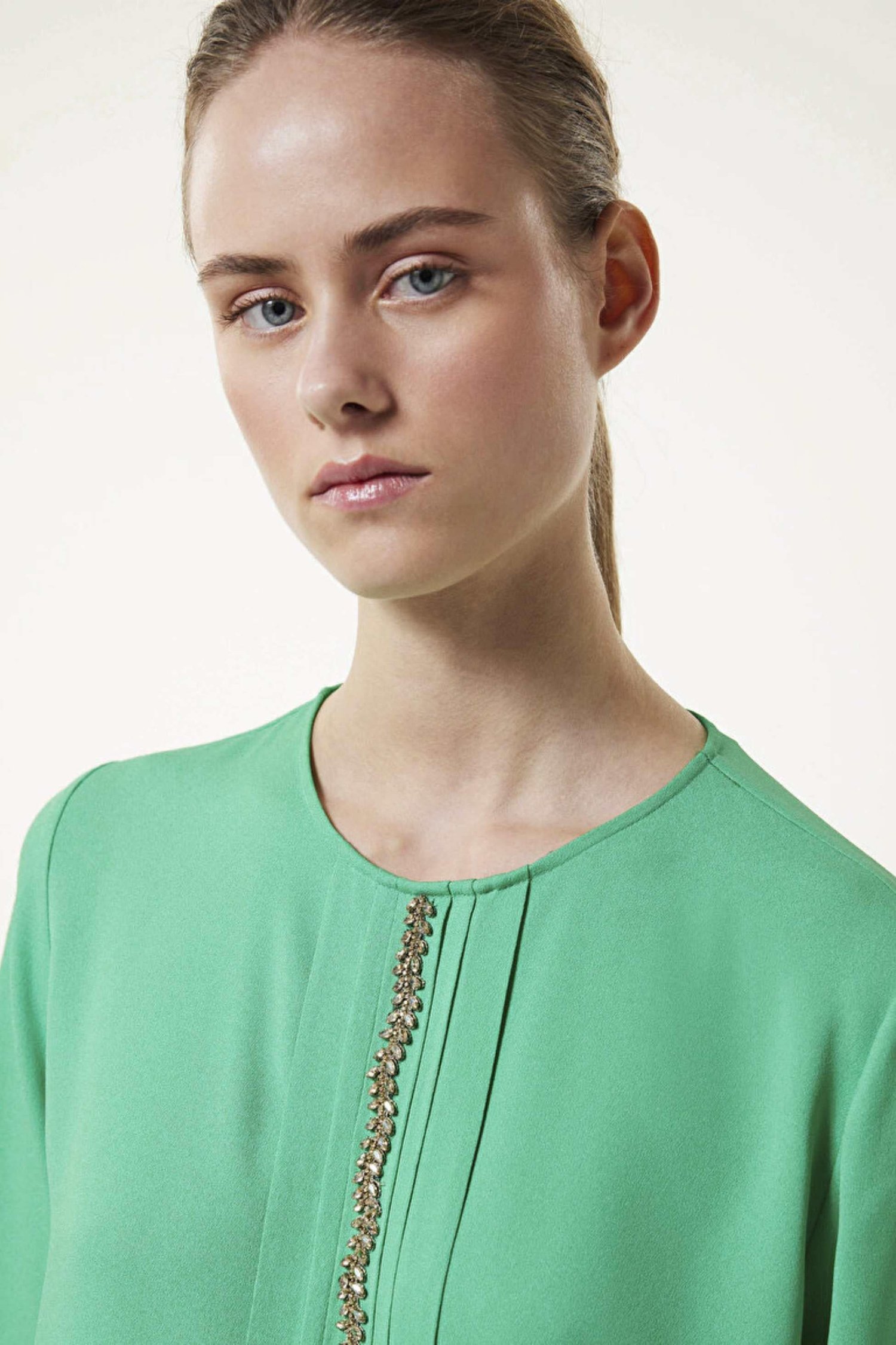 MACHKA ACIK YESIL 06063 / BLUZ