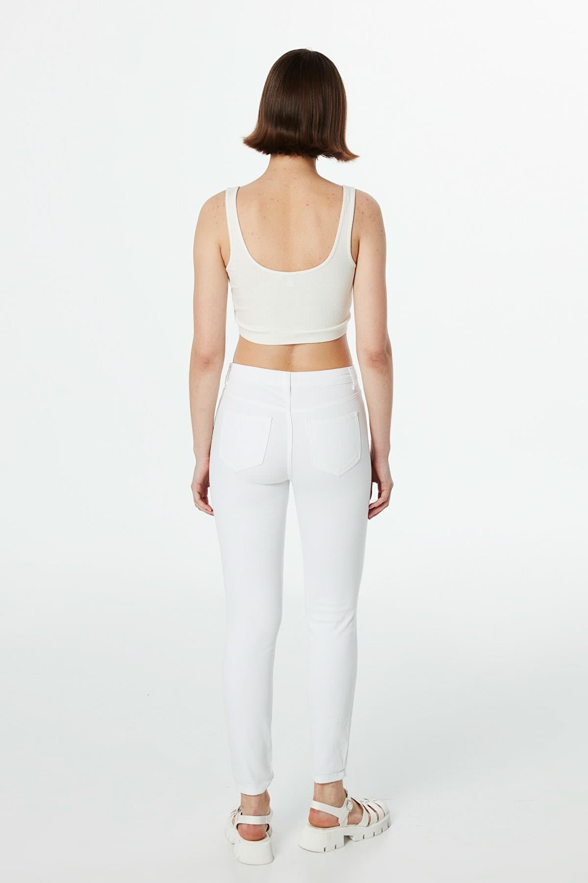 TWIST BEYAZ 18009 / JEAN PANTOLON
