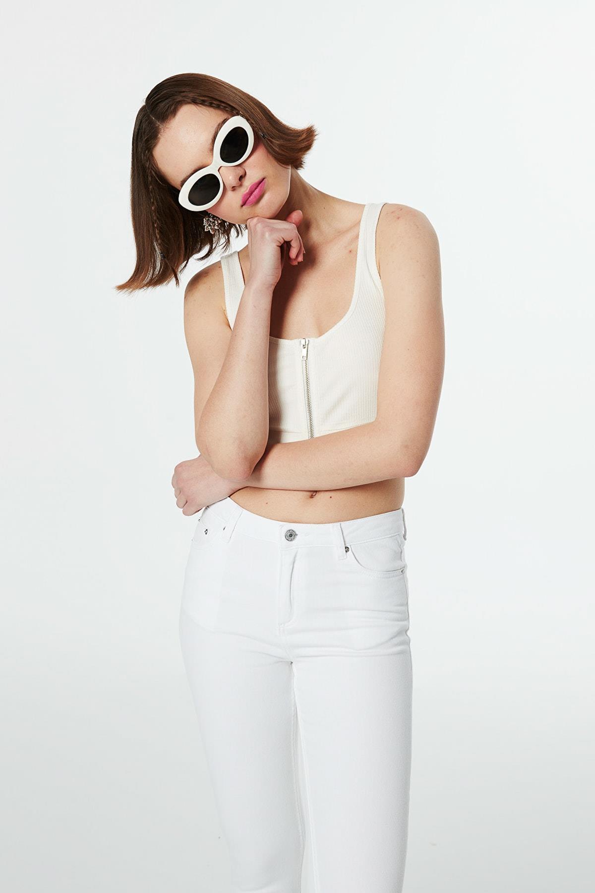 TWIST BEYAZ 18009 / JEAN PANTOLON
