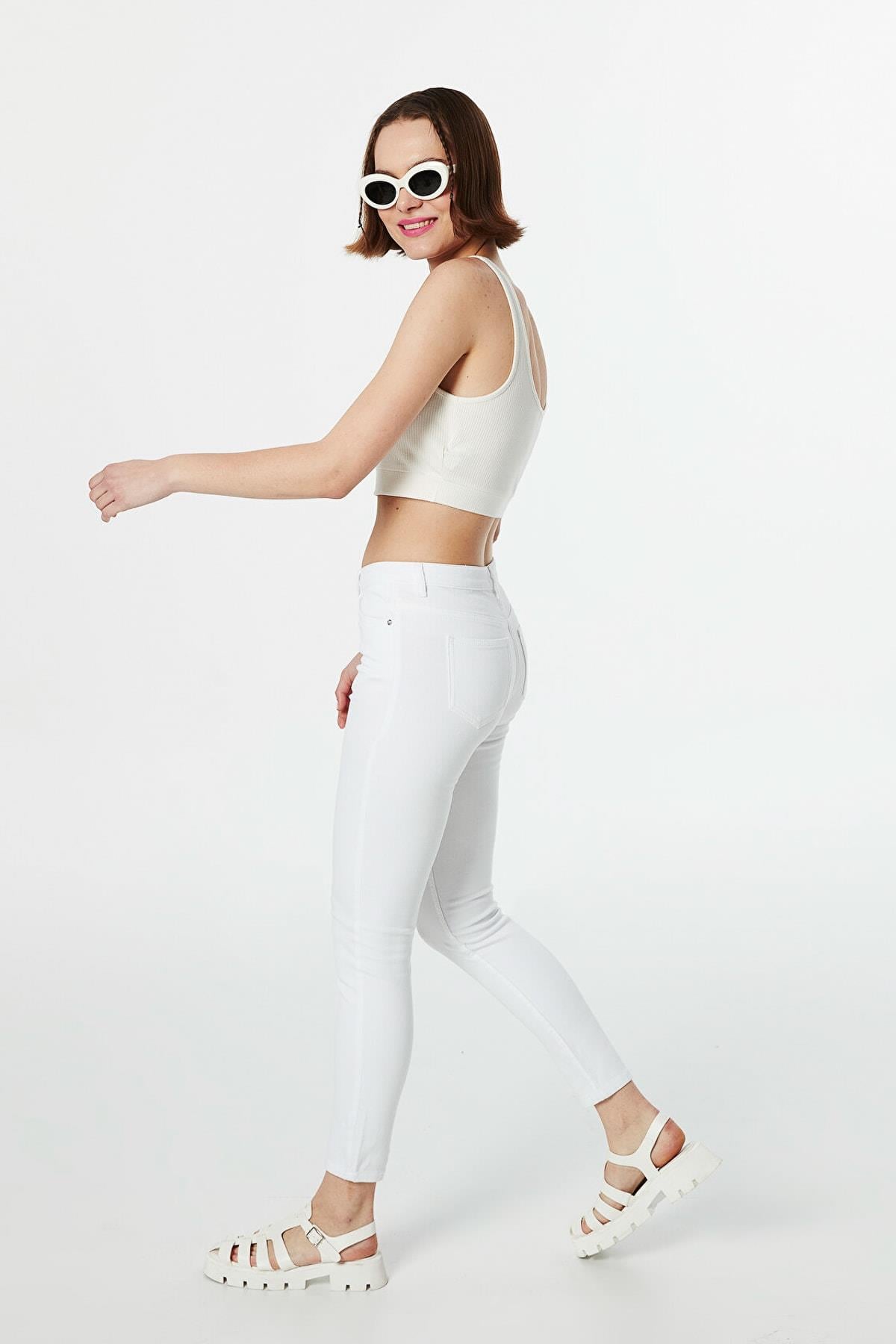 TWIST BEYAZ 18009 / JEAN PANTOLON