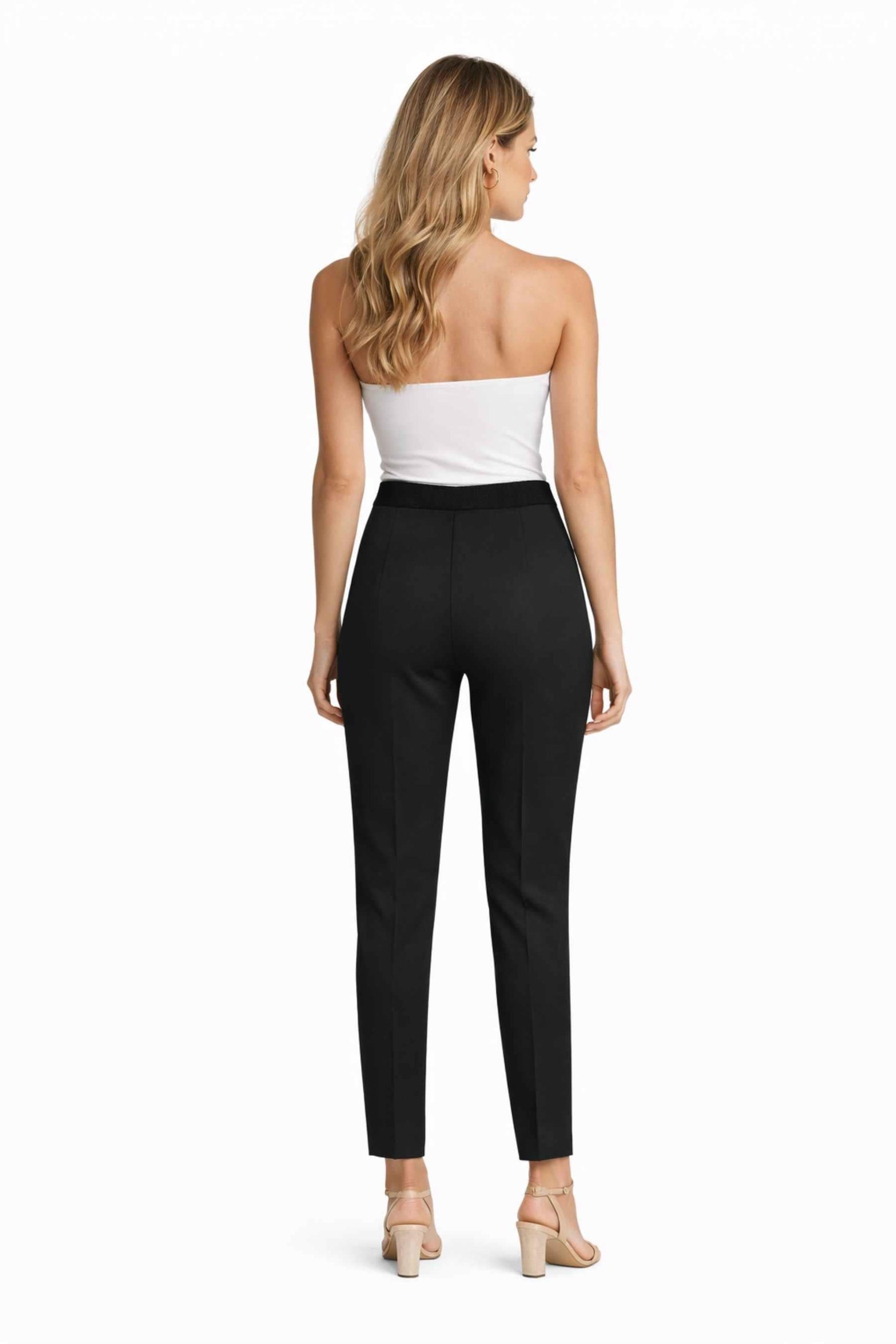 TWIST Siyah Metal Fermuar Detaylı Pantolon