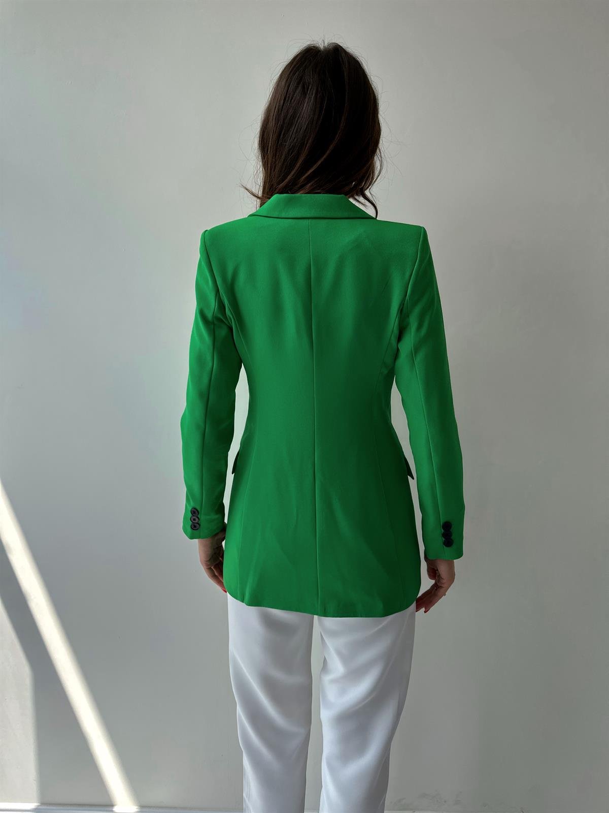 Atlas Kruvaze Blazer Ceket Yeşil
