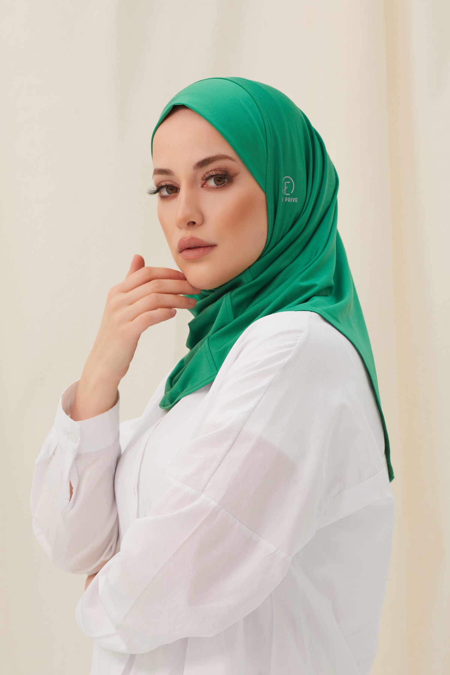 DÜZ HİJAB BONE-YEŞİL