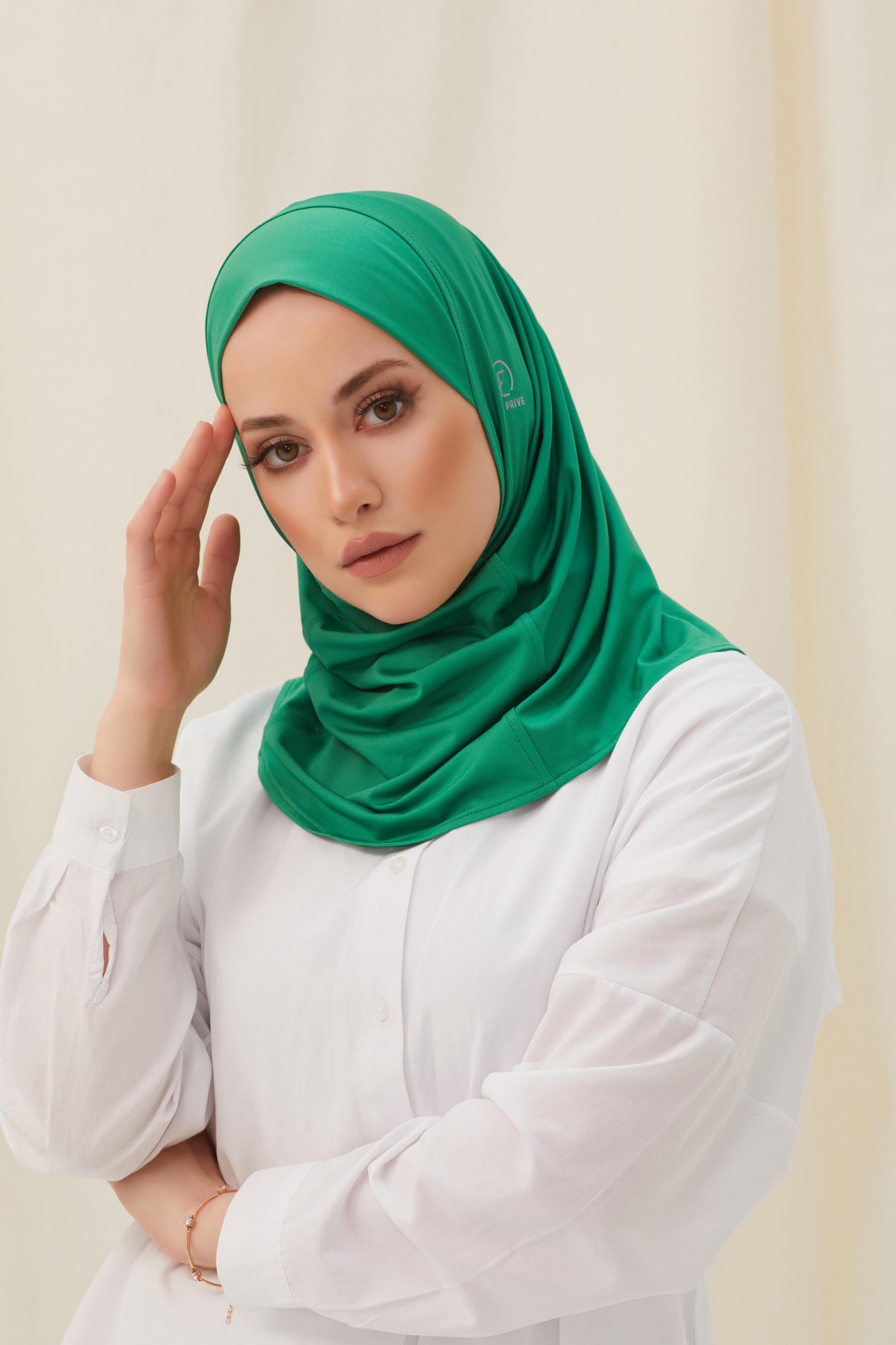 DÜZ HİJAB BONE-YEŞİL
