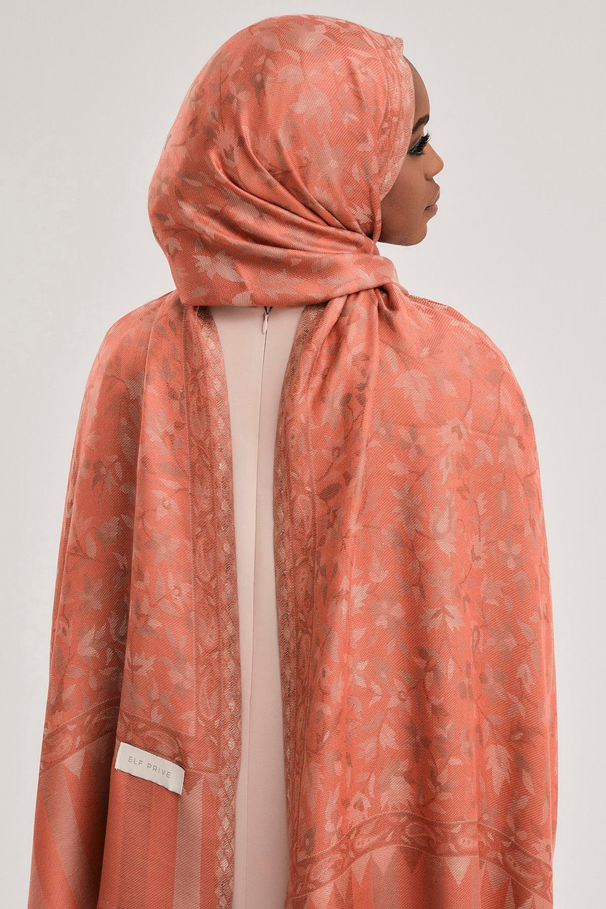 FLORAL KAŞMİR DOKUMA ŞAL-SOMON