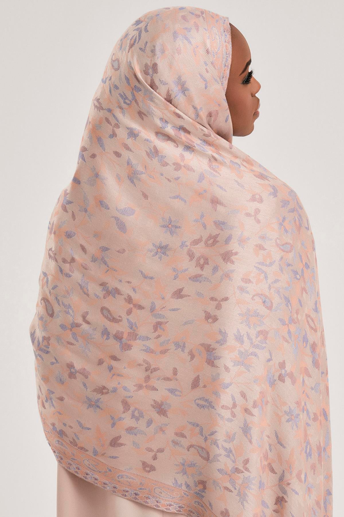 FLORAL KAŞMİR DOKUMA ŞAL-TAŞ