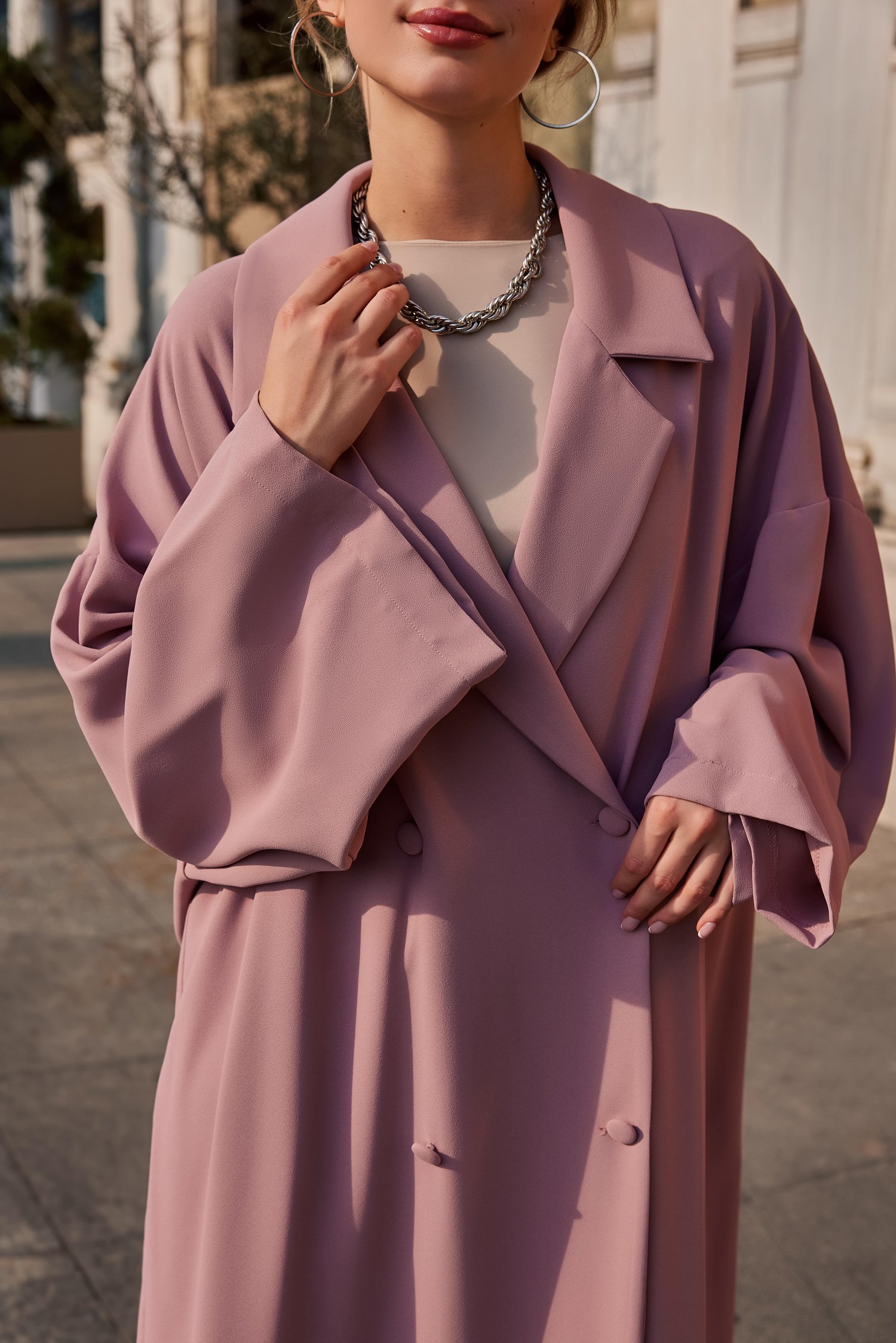 KRUVAZE YAKA DAILY ABAYA-PUDRA