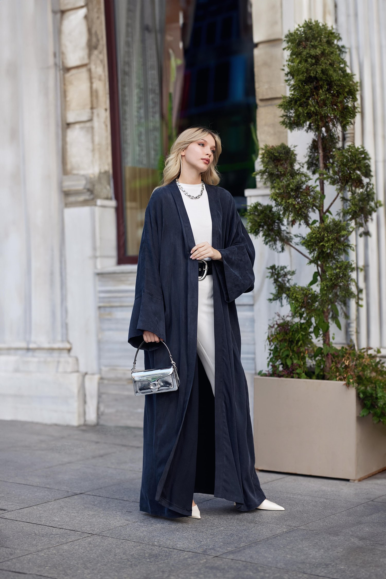 PREMIUM CASUAL ABAYA-ANTRASİT