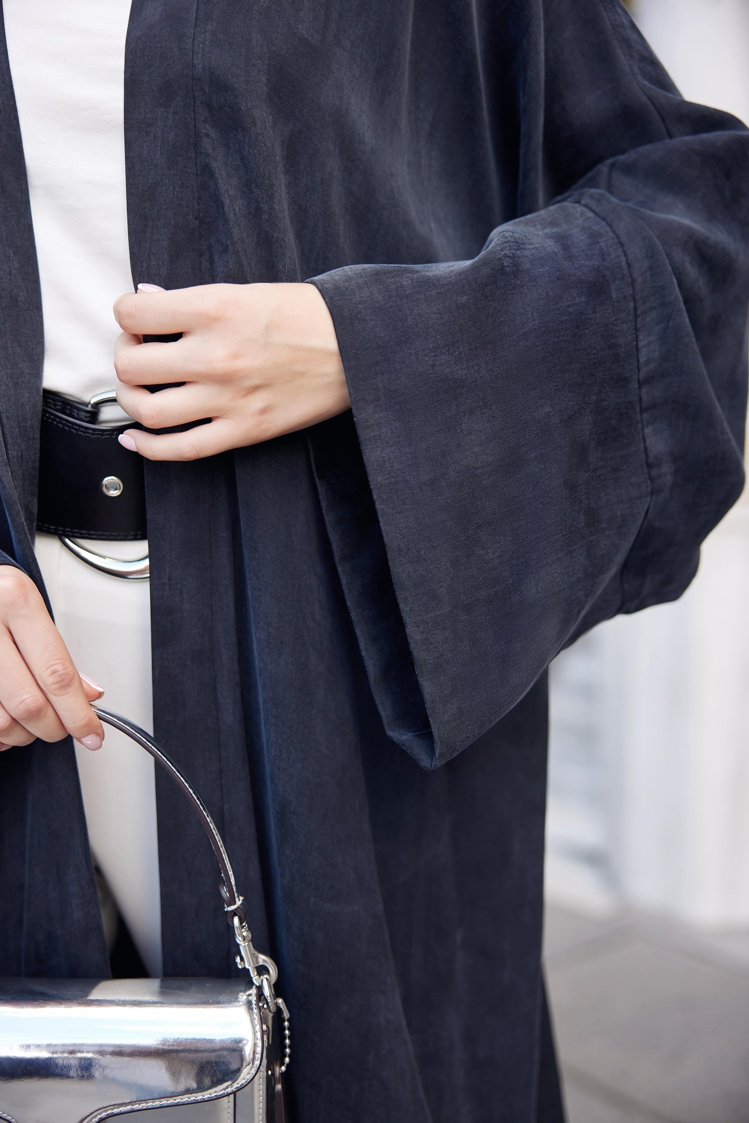 PREMIUM CASUAL ABAYA-ANTRASİT