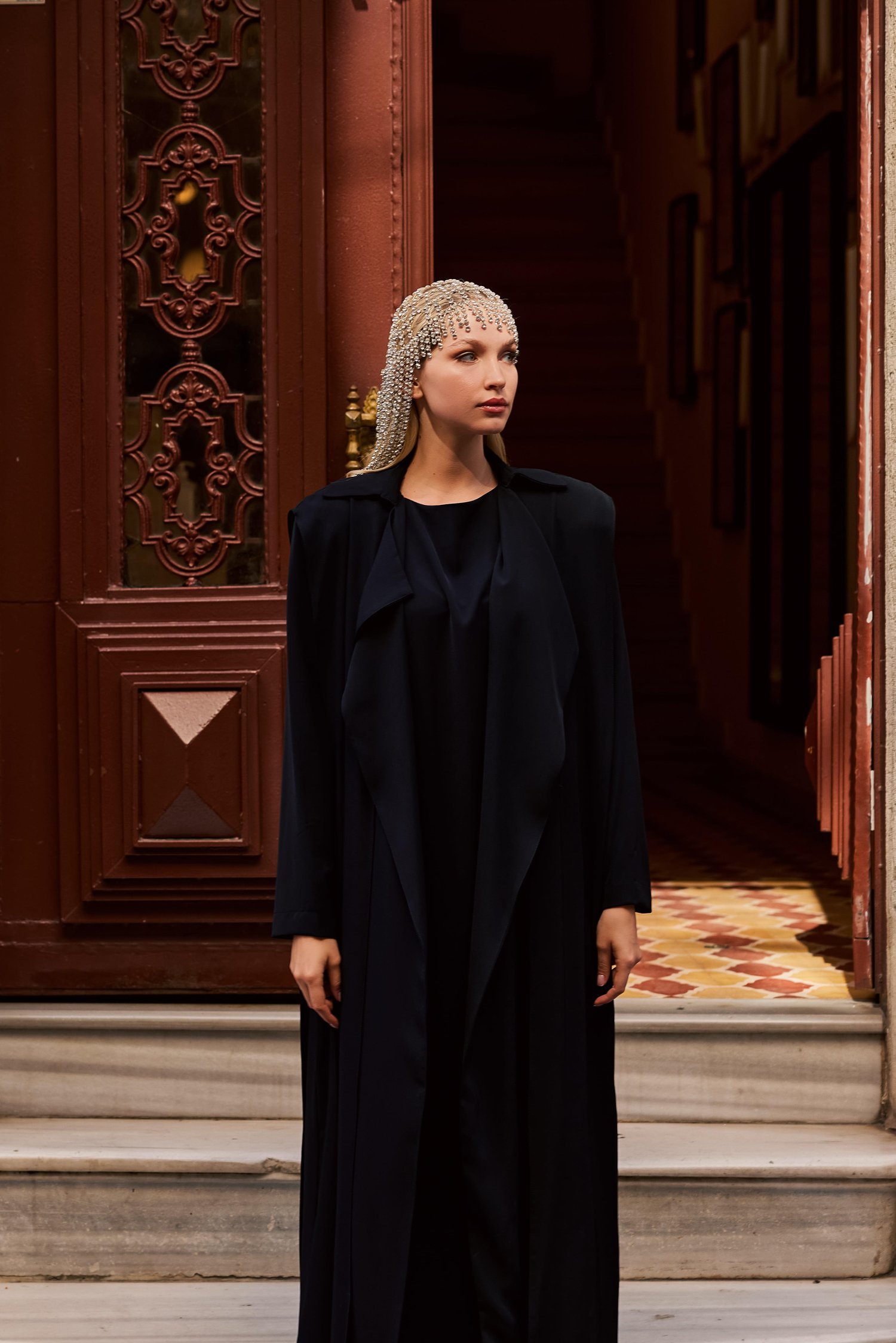 ROYAL VATKALI ABAYA-SİYAH