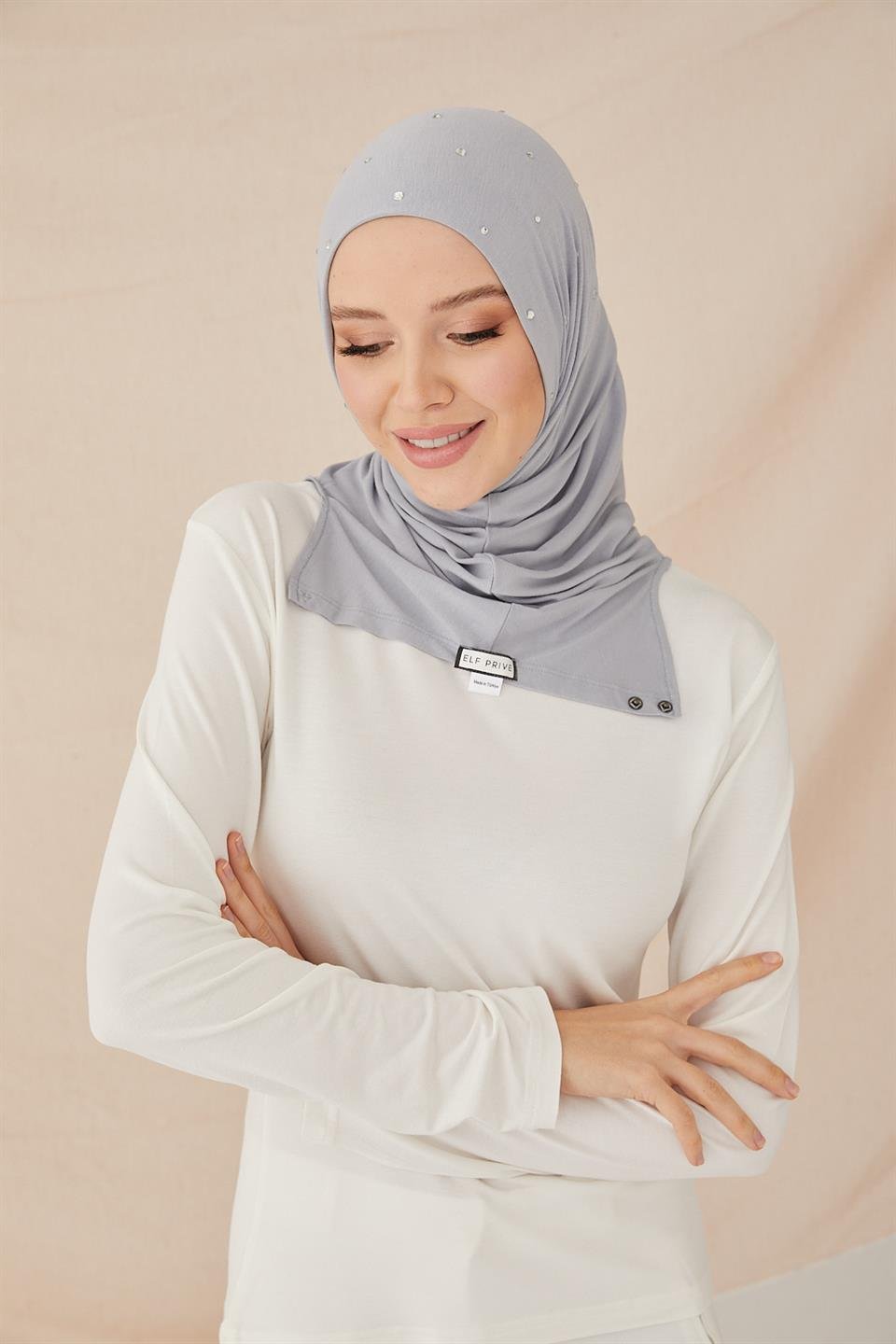 TAŞLI PREMIUM PENYE BONE-GRİ