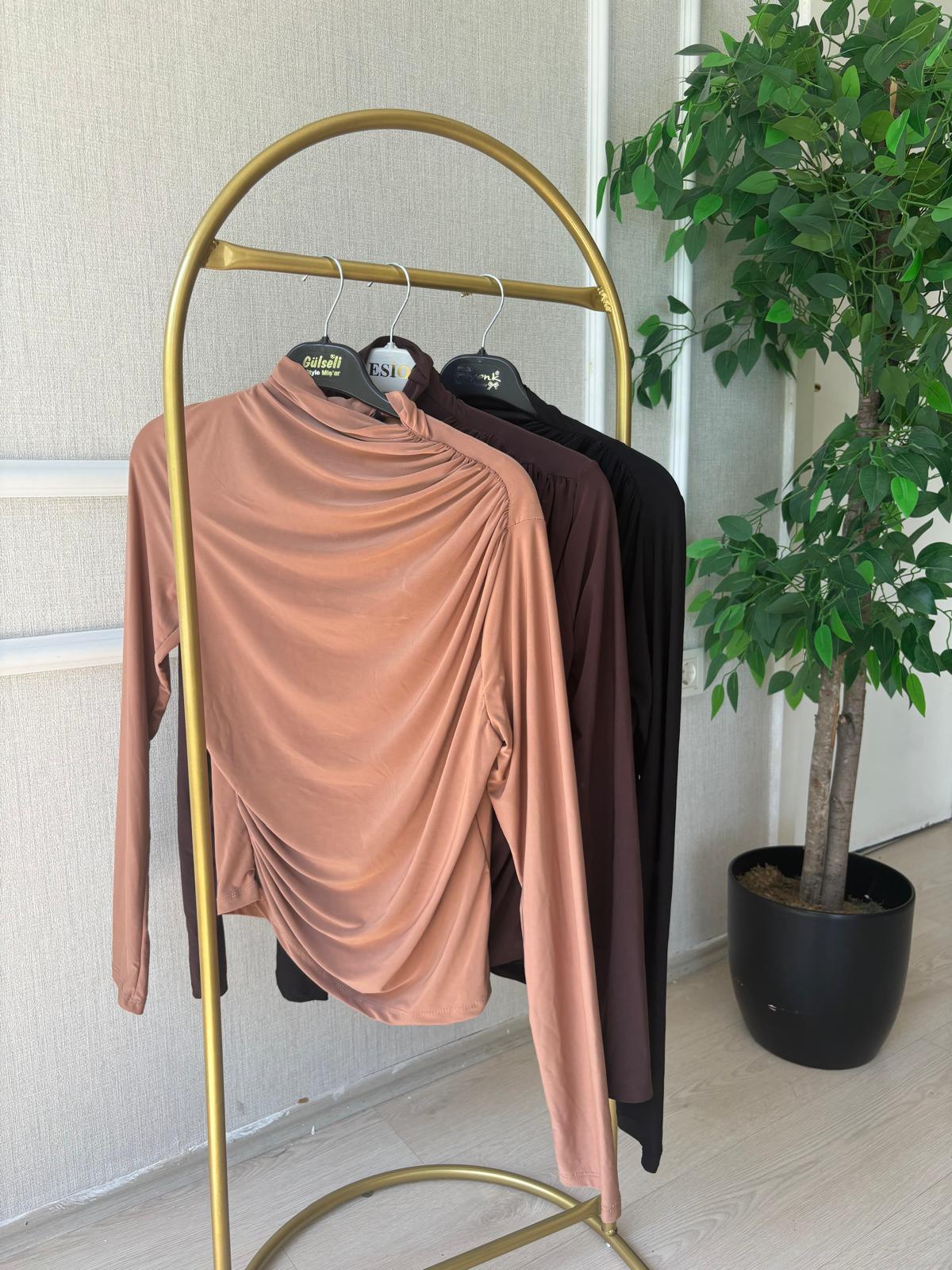 Drape Bluz Camel