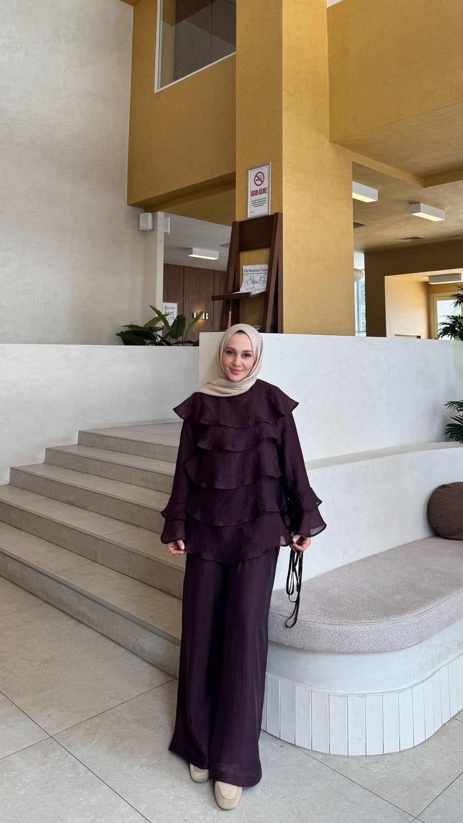 Fırfır Tül Takım-Mürdüm