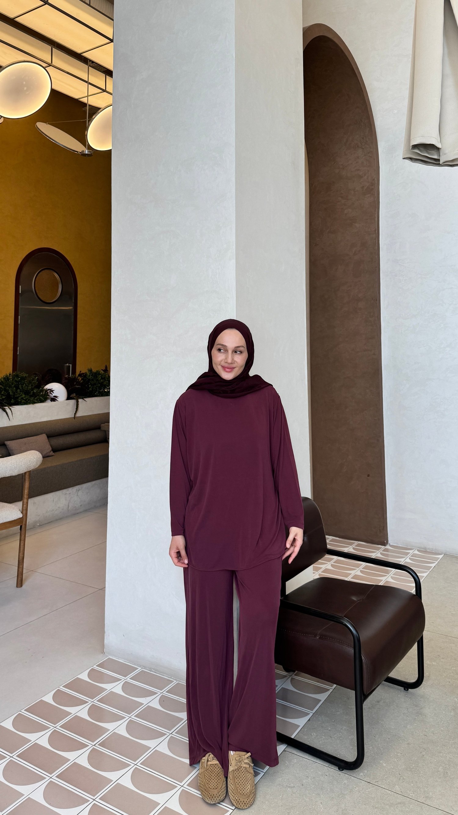 Linda Eşofman Takım - Bordo