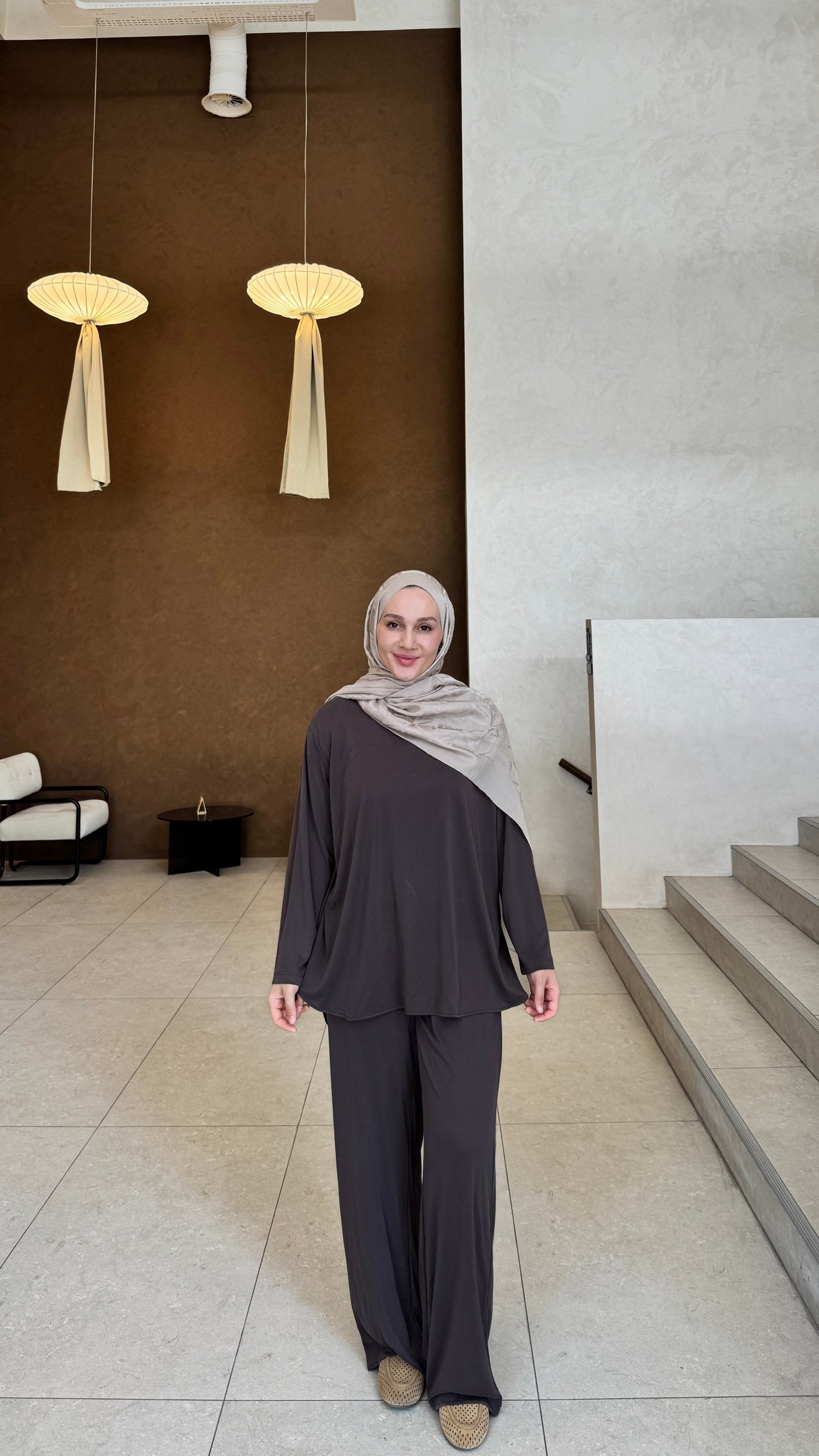 Linda Eşofman Takım - Kahve