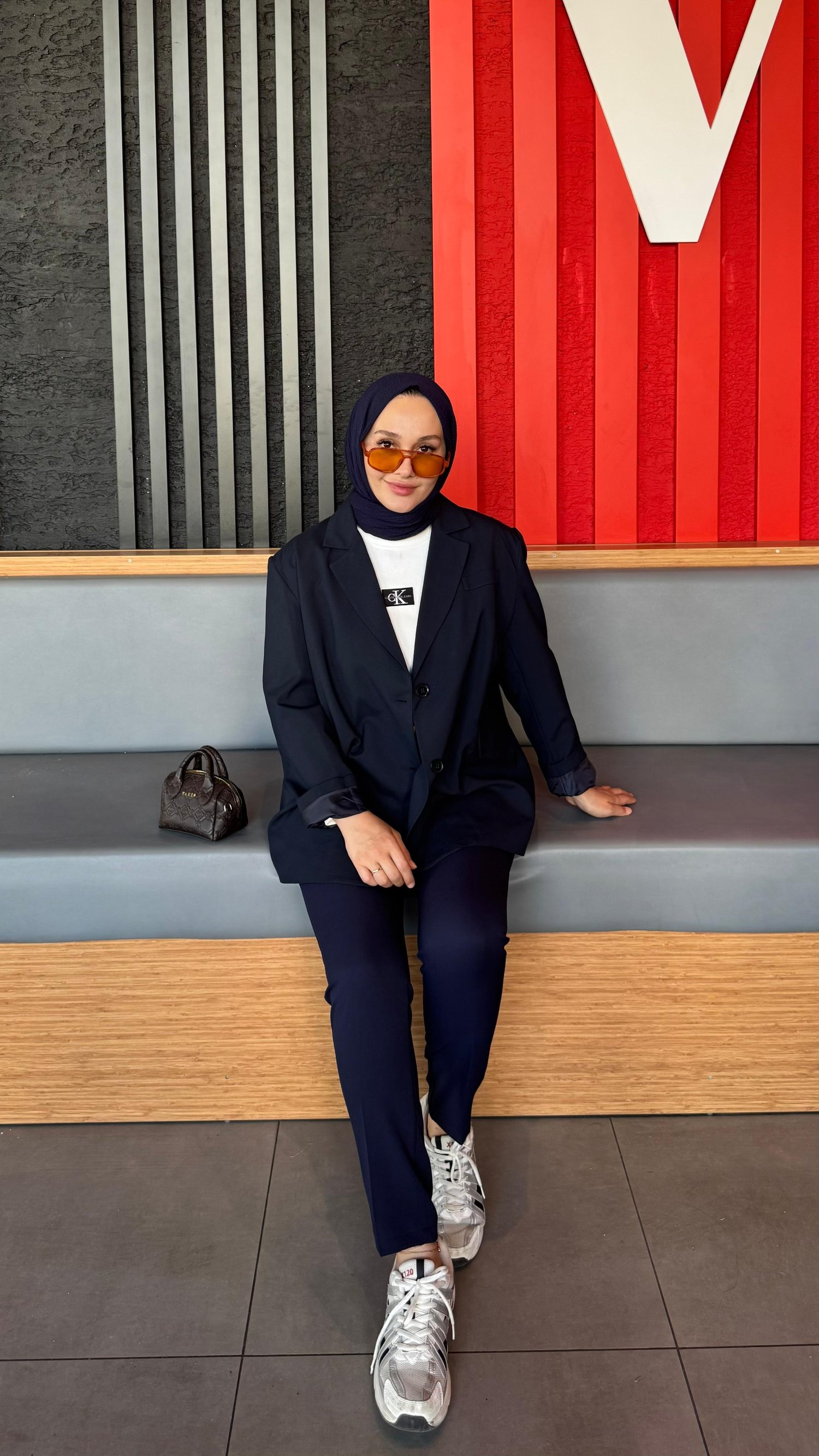 Oversize Ceket Lacivert