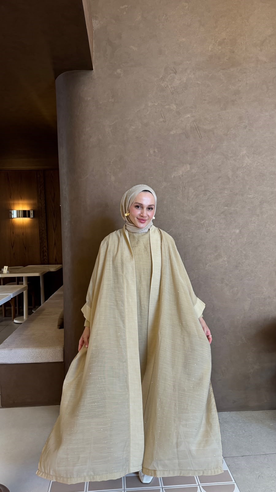 Pure Abaya Takım-Bal Köpüğü